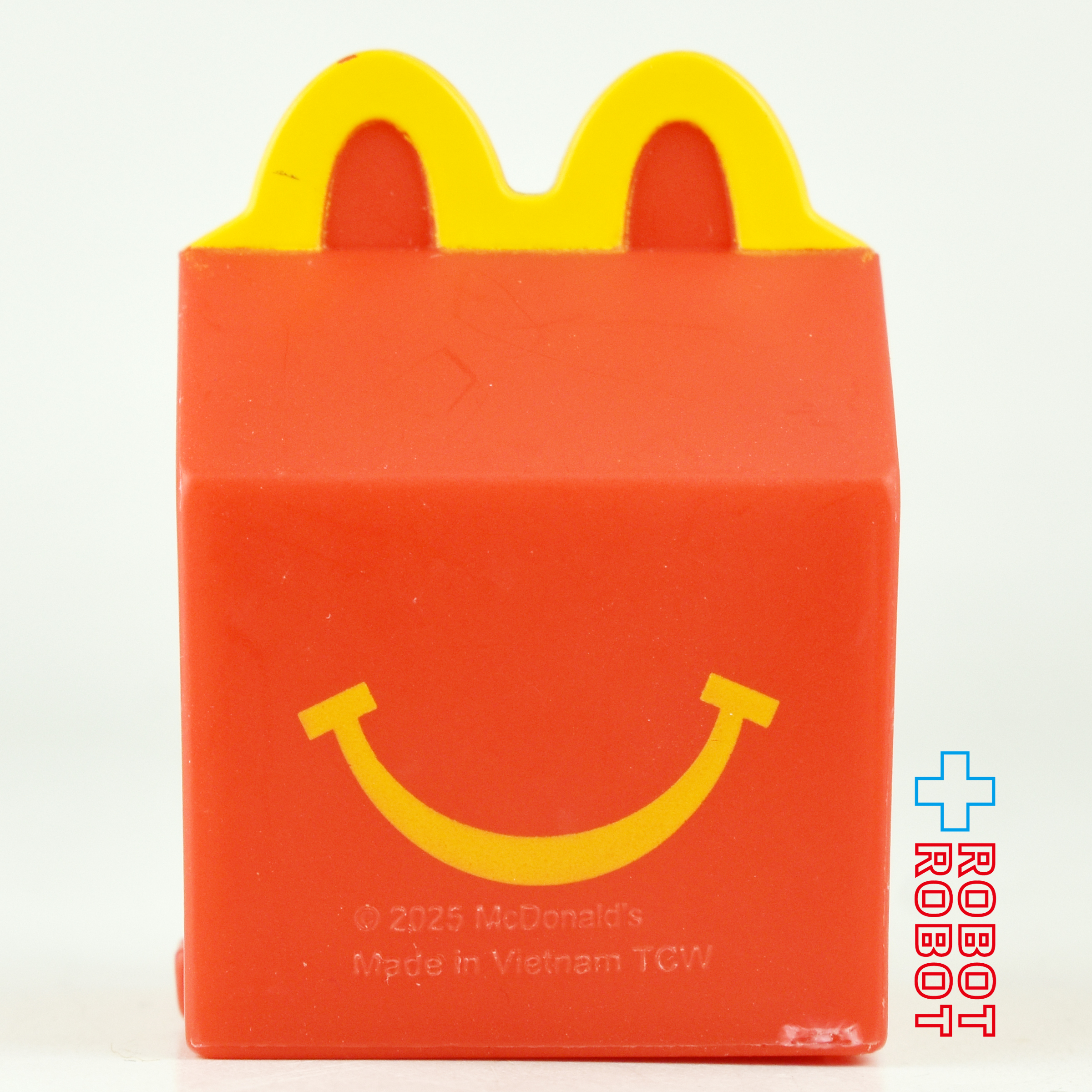 マクドナルド ミニチュアマクドナルド レッドハッピーセットボックス ハッピーミールトイ 2025 ヴェトナム製 アメリカ流通版 側面にmマーク有り 入荷写真