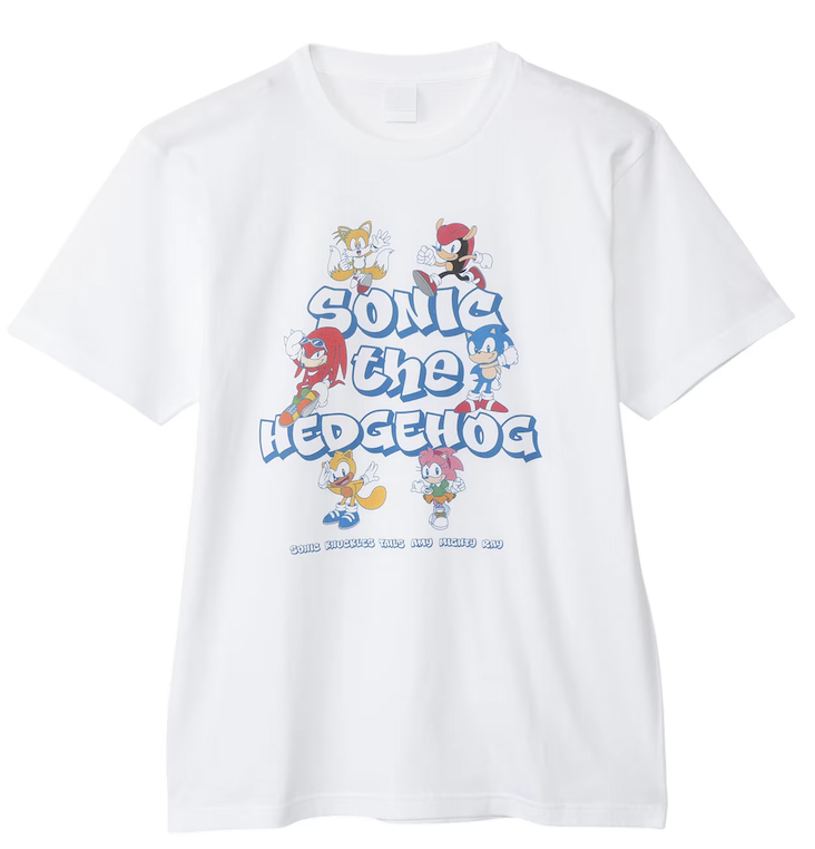 セガ ソニック・ザ・ヘッジホッグ ロゴ キャラクタープリントTシャツ 入荷写真