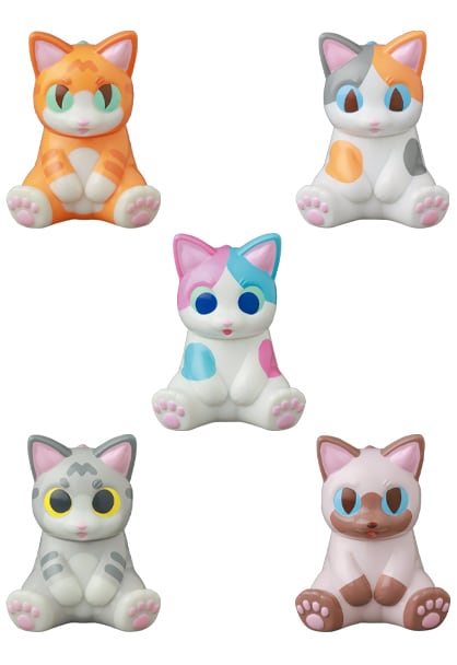 メディコム VAG Vintl Artist Gacha [シリーズ36] ちょこんとおすわりネゴラ 全5種セット ４号店商品 入荷写真