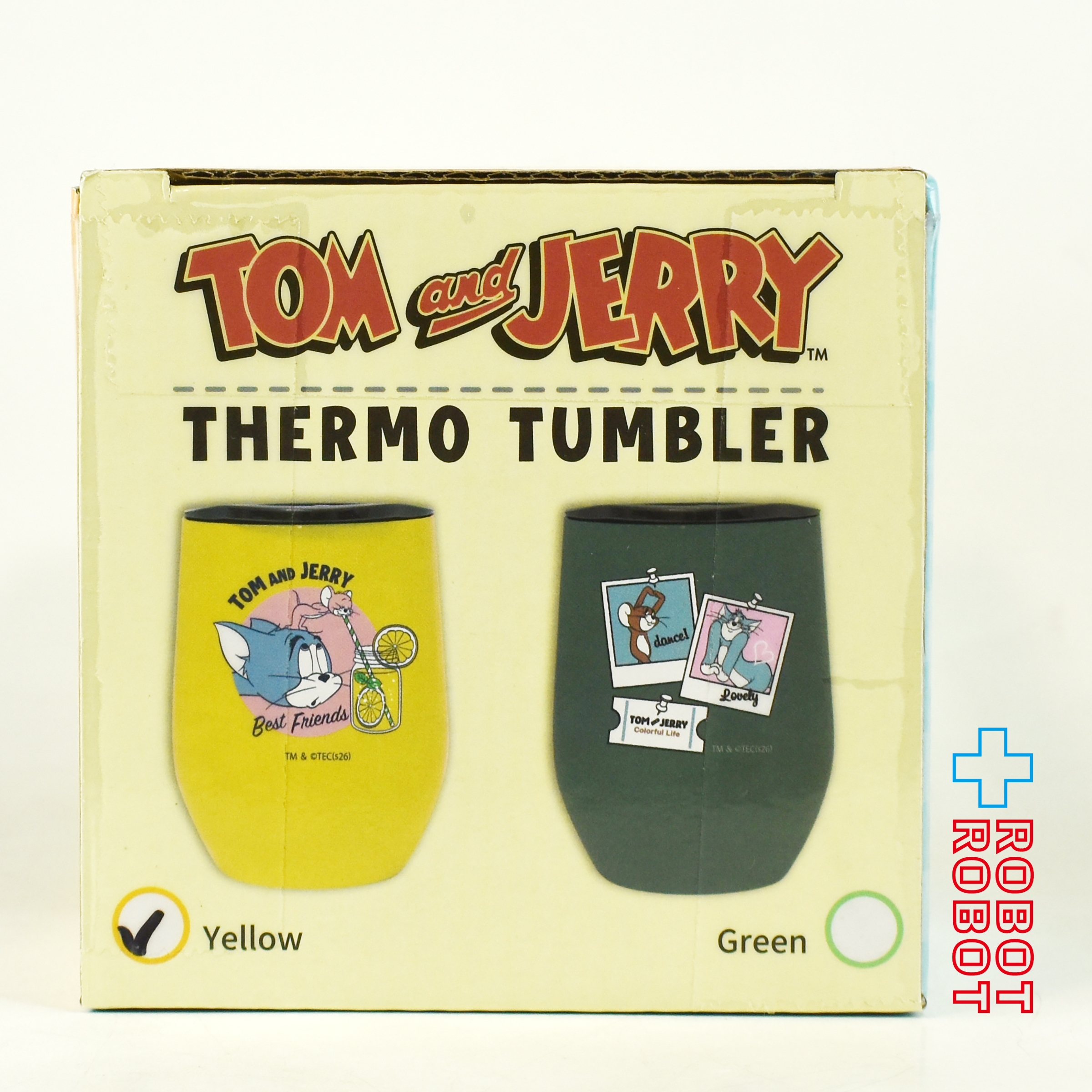 ピーナッツ・クラブ トムとジェリー サーモタンブラー イエロー 箱入 入荷写真