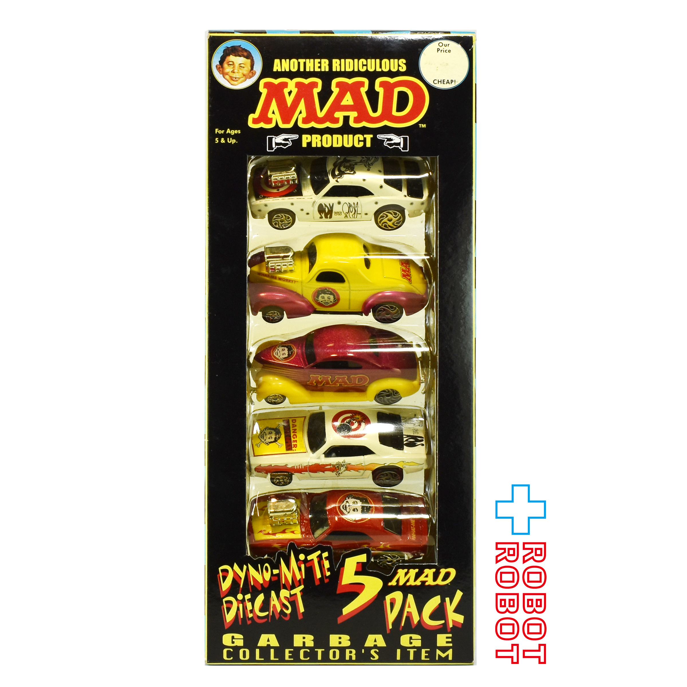 レーシングチャンピオン マッドマガジン ダイノマイト ダイキャストミニカー 5パック 2000 開封箱付 入荷写真