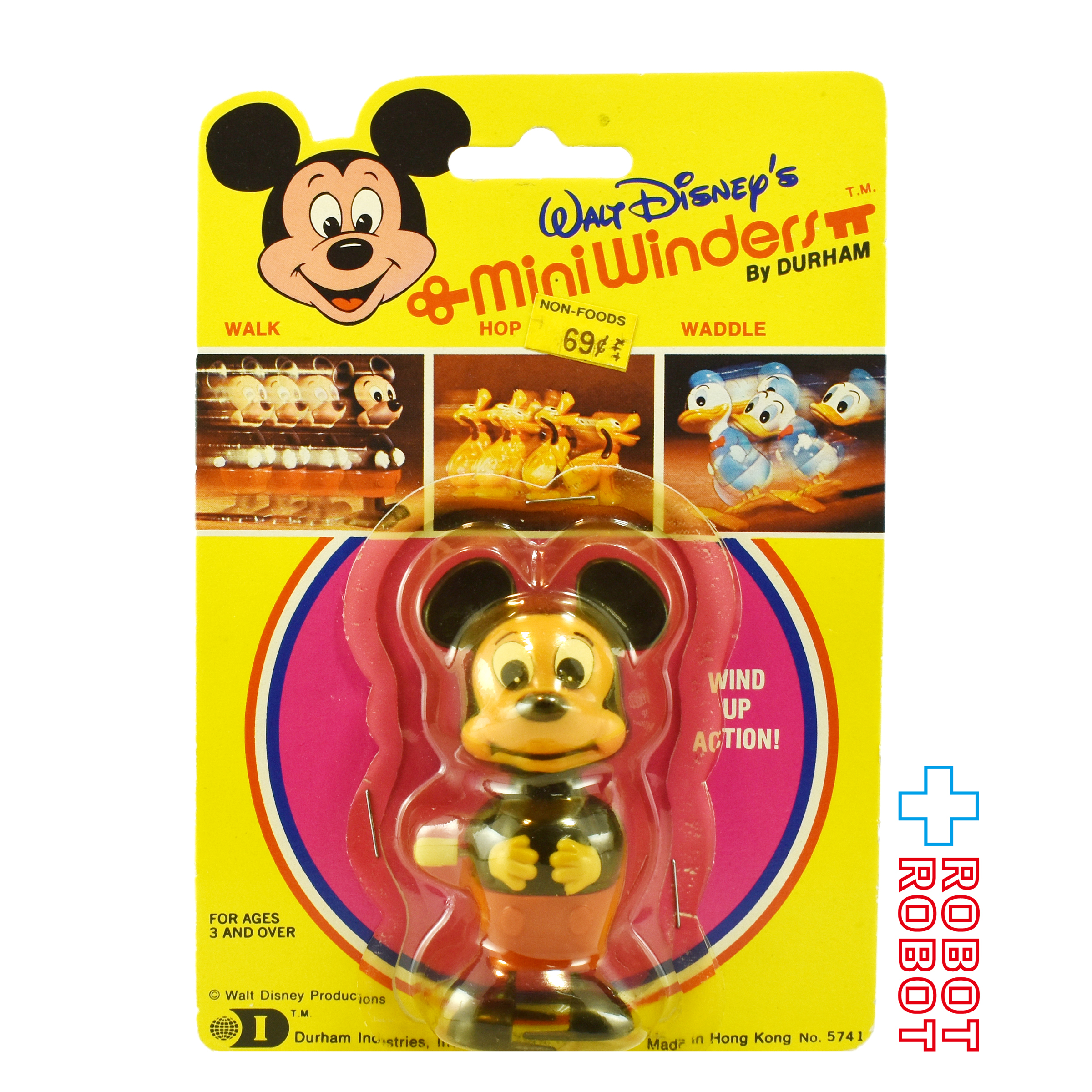ダルハム社 ディズニー ミッキーマウス・ミニ・ワインダー ウォーキング フィギュア 台紙入 入荷写真