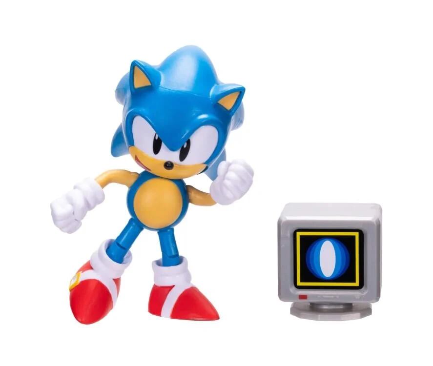 【7月下旬入荷予定】ソニック・ザ・ヘッジホッグ ウェーブ21 ソニック w/シールドパワーアップ 4インチ アクションフィギュア 未開封 入荷写真