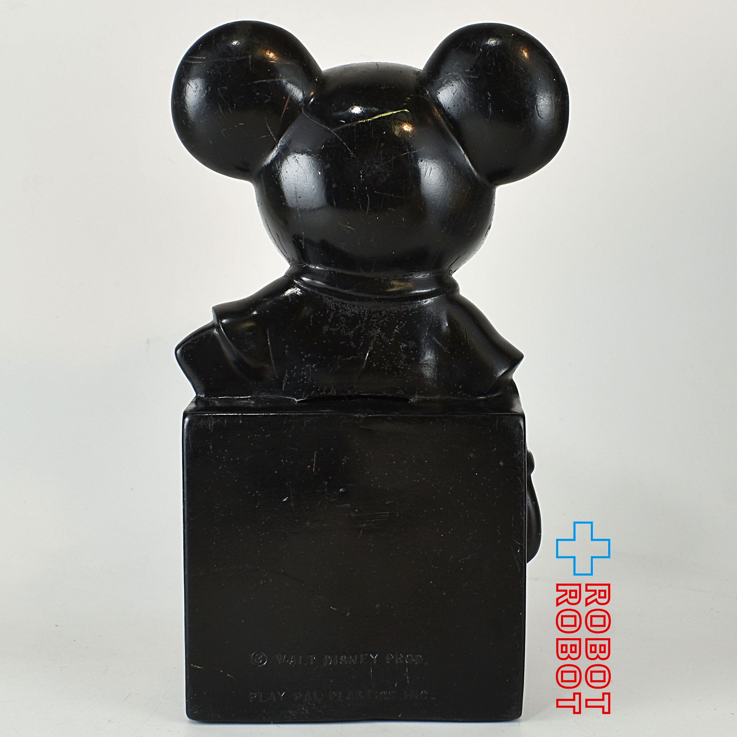 ディズニー ミッキーマウス 黄シャツ 艶あり ソフビ貯金箱 プレイパル社 入荷写真
