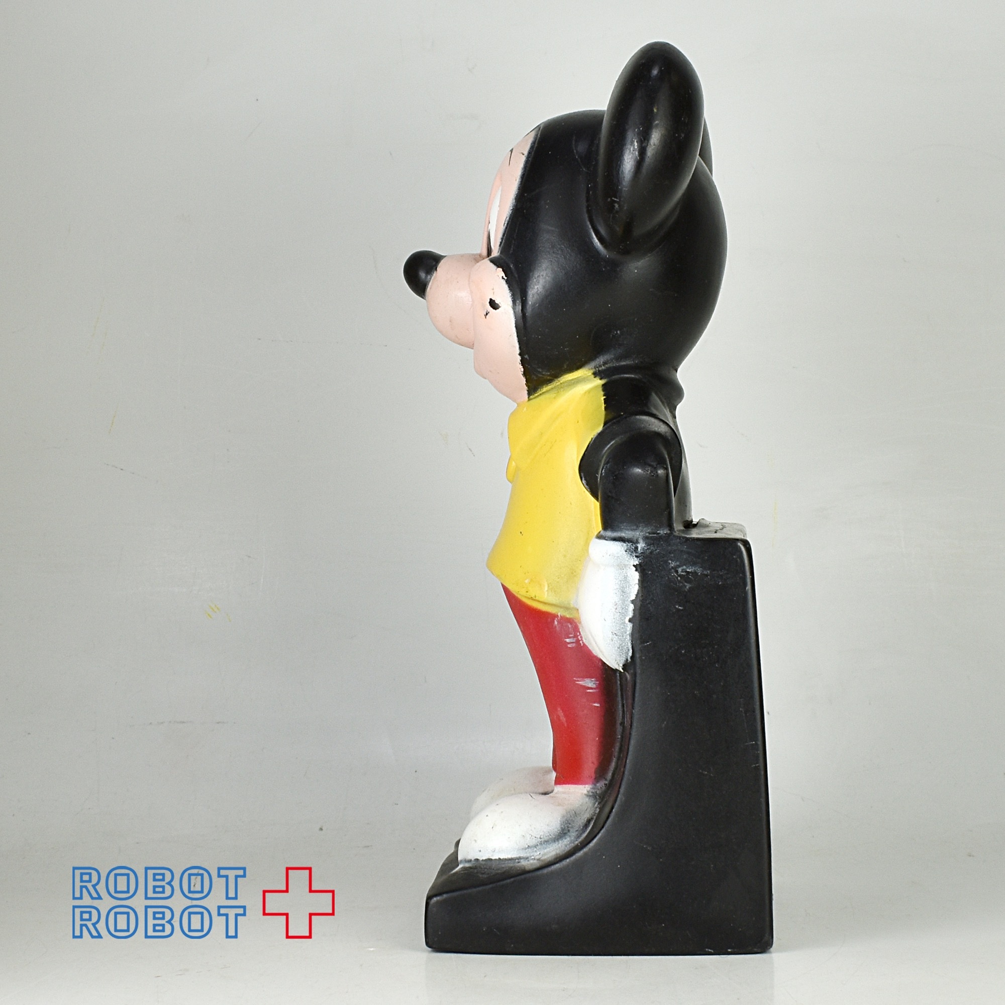 ディズニー ミッキーマウス 黄シャツ 艶あり ソフビ貯金箱 プレイパル社 入荷写真