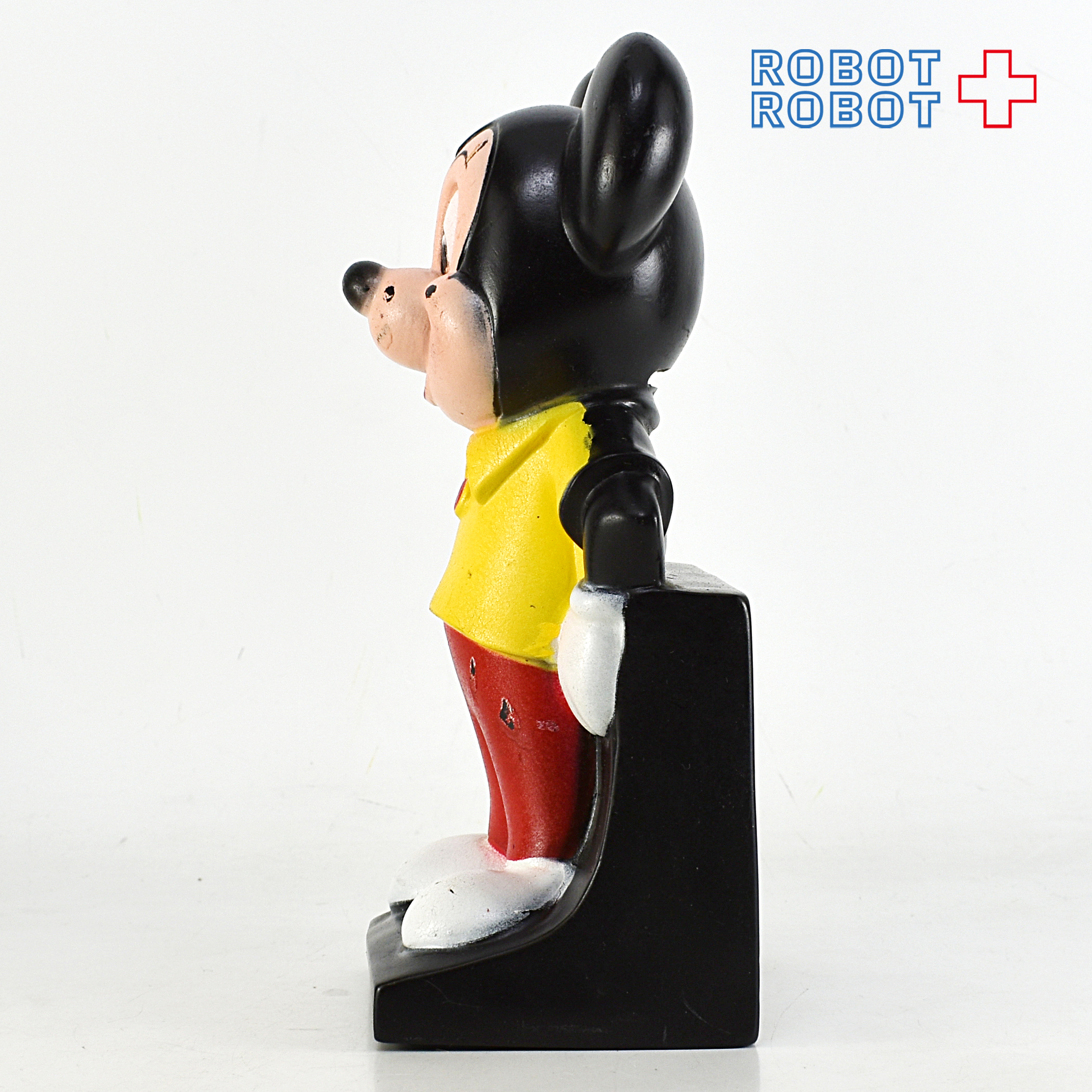 ディズニー ミッキーマウス 黄シャツ 艶あり ソフビ貯金箱 プレイパル社 入荷写真