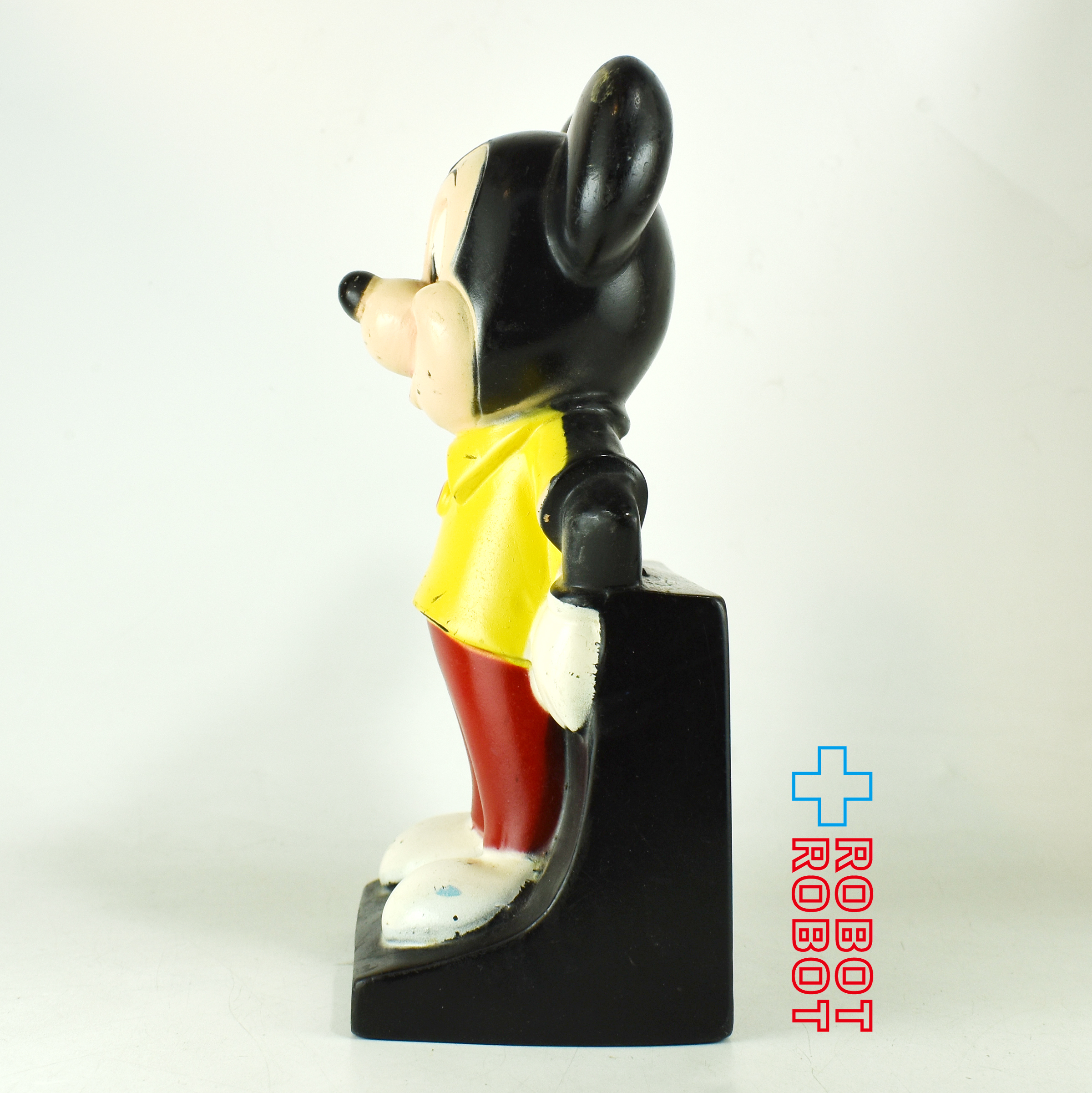 ディズニー ミッキーマウス 黄シャツ 艶あり ソフビ貯金箱 プレイパル社 入荷写真