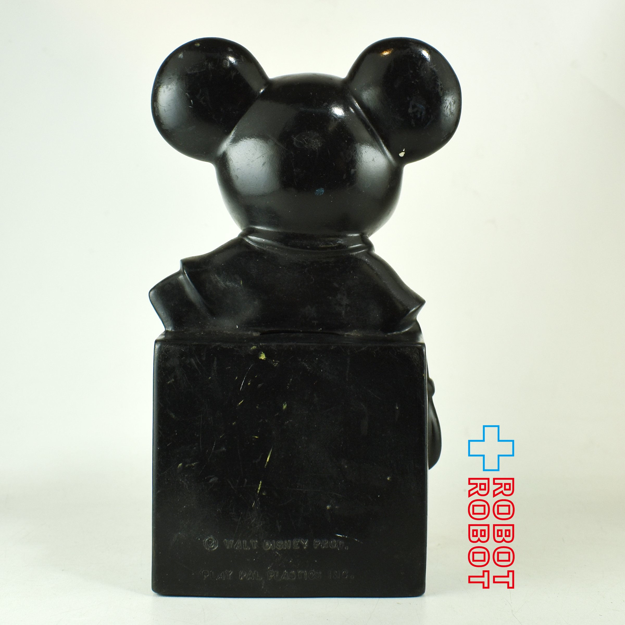 ディズニー ミッキーマウス 黄シャツ 艶あり ソフビ貯金箱 プレイパル社 入荷写真