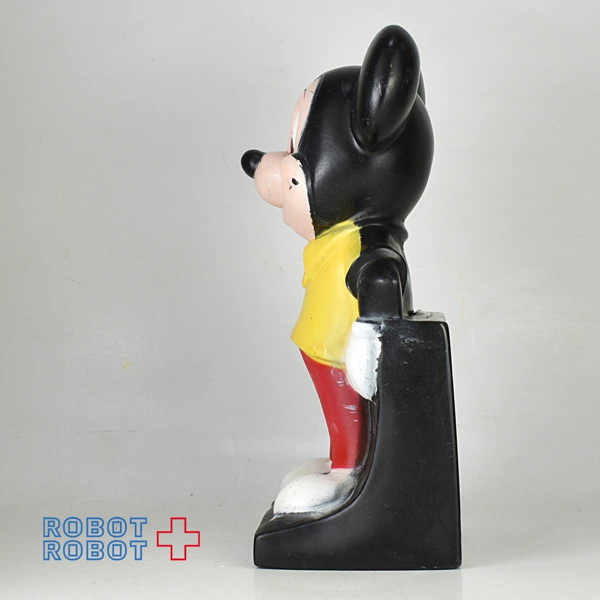 ディズニー ミッキーマウス 黄シャツ 艶あり ソフビ貯金箱 プレイパル社 入荷写真
