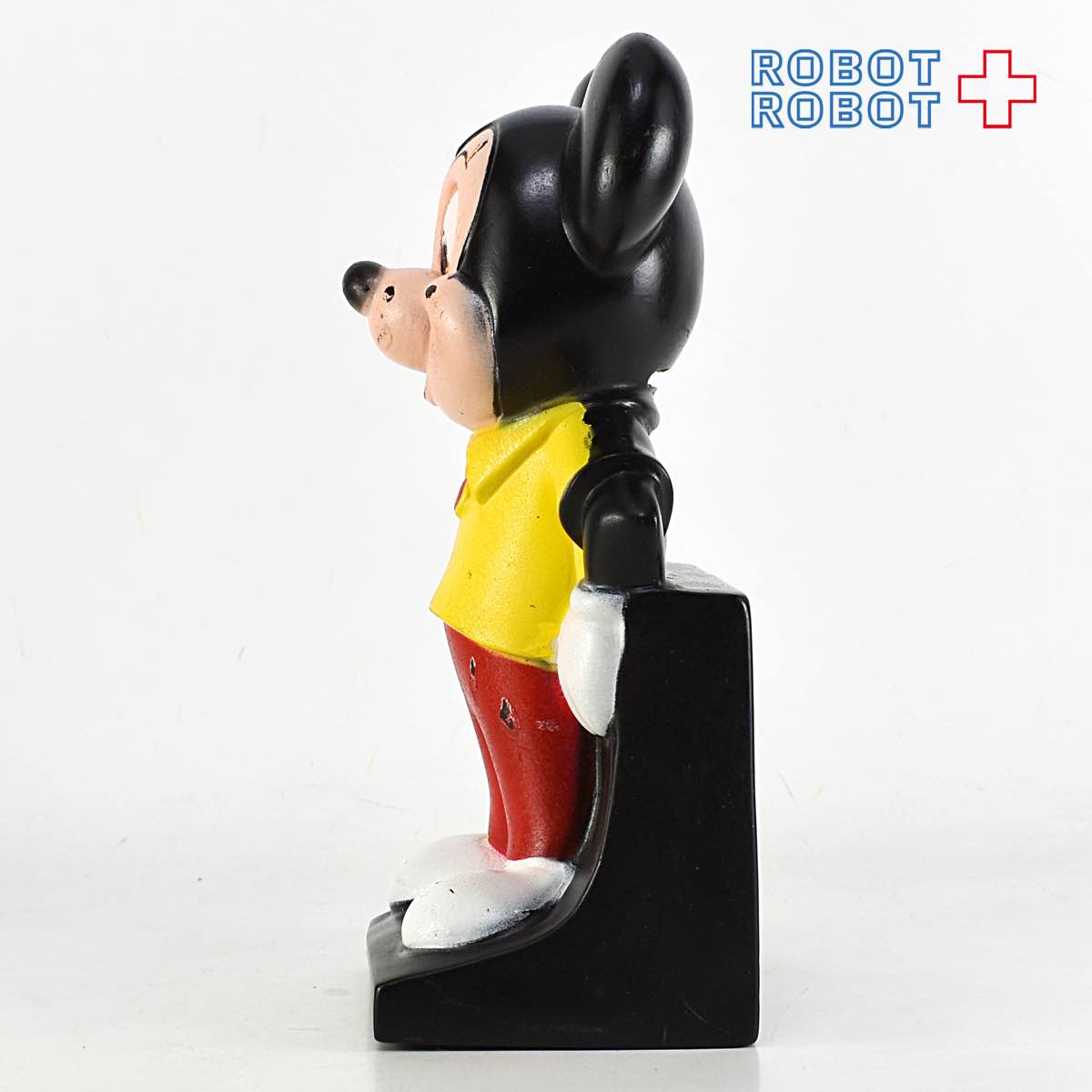 ディズニー ミッキーマウス 黄シャツ 艶あり ソフビ貯金箱 プレイパル社 入荷写真
