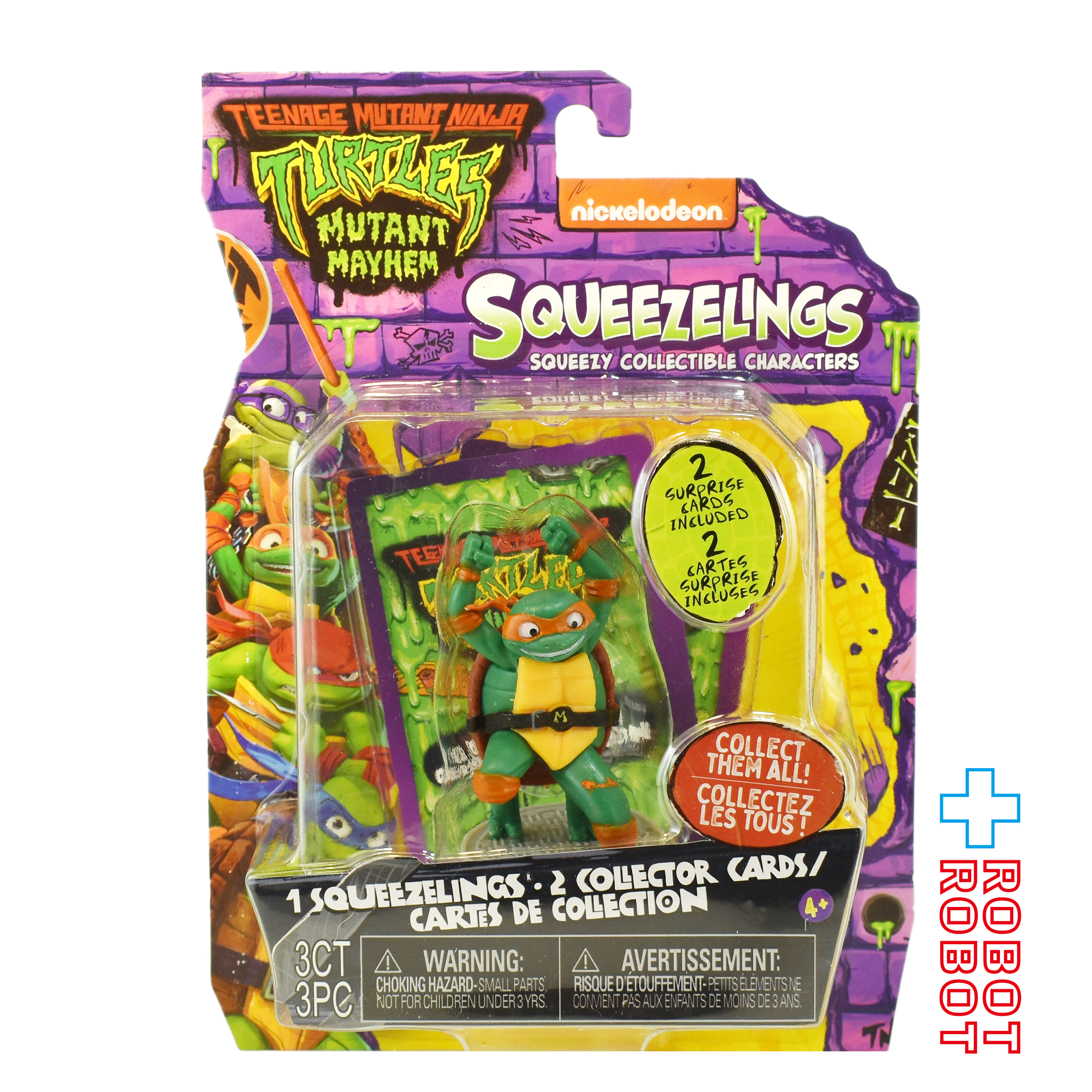プレイメイツ ティーンエイジ・ミュータント・ニンジャ・タートルズ ミュータント・パニック！TMNT ミケランジェロ スクイーズ フィギュア コレクターカード付き 未開封 入荷写真