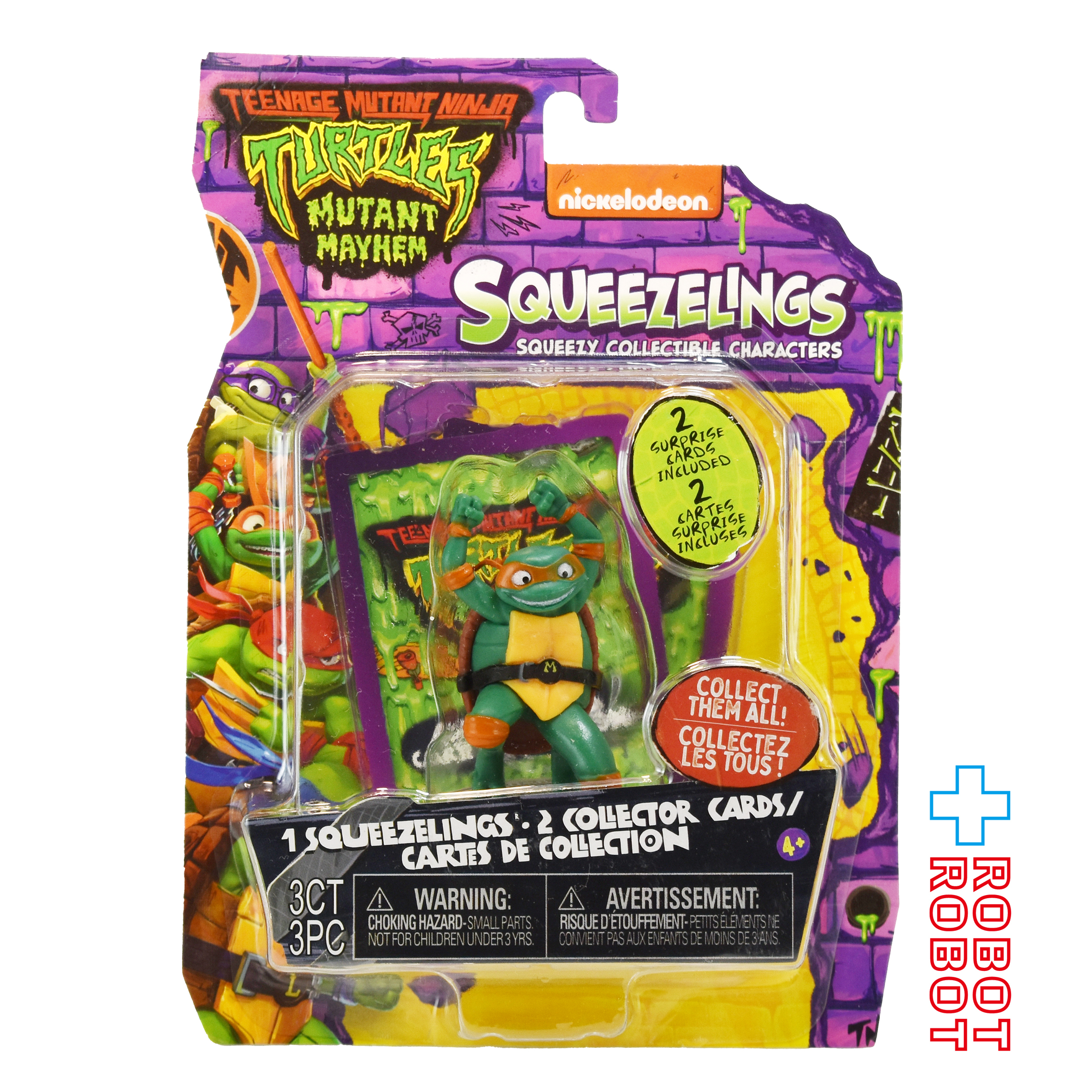 プレイメイツ ティーンエイジ・ミュータント・ニンジャ・タートルズ ミュータント・パニック！TMNT ミケランジェロ スクイーズ フィギュア コレクターカード付き 未開封 入荷写真