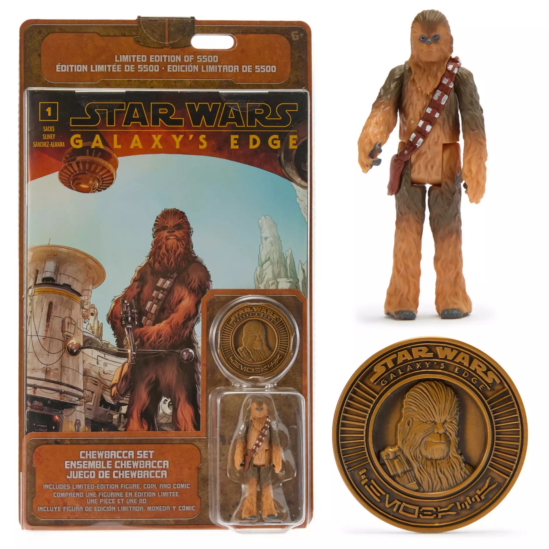 スター・ウォーズ ギャラクシーズ・エッジ チューバッカ アクションフィギュア,コミックブック,コイン セット 未開封 入荷写真