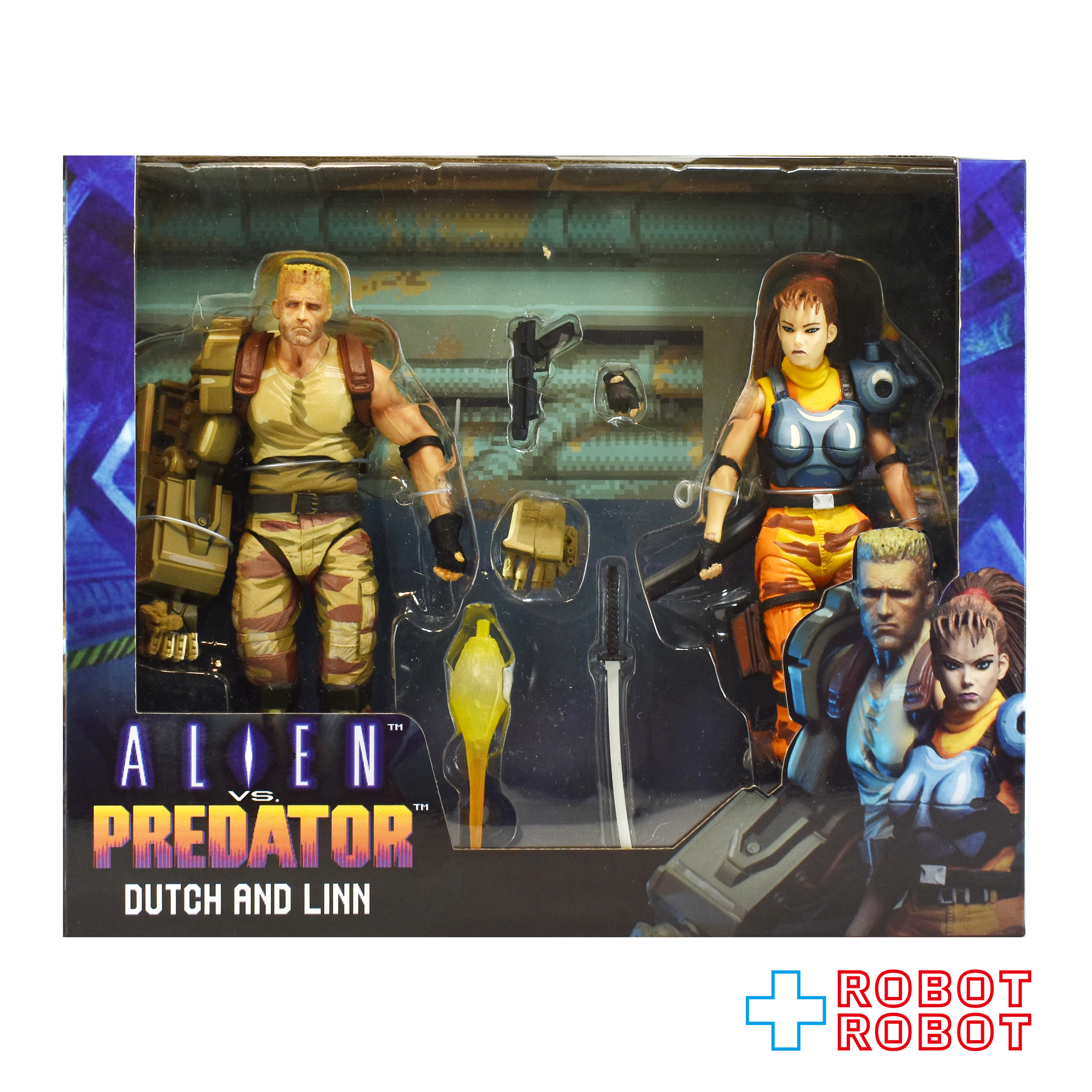 ネカ NECA エイリアン VS プレデター アーケード ダッチ・シェーファー＆リン・クロサワ 7インチ アクションフィギュア 未開封 入荷写真