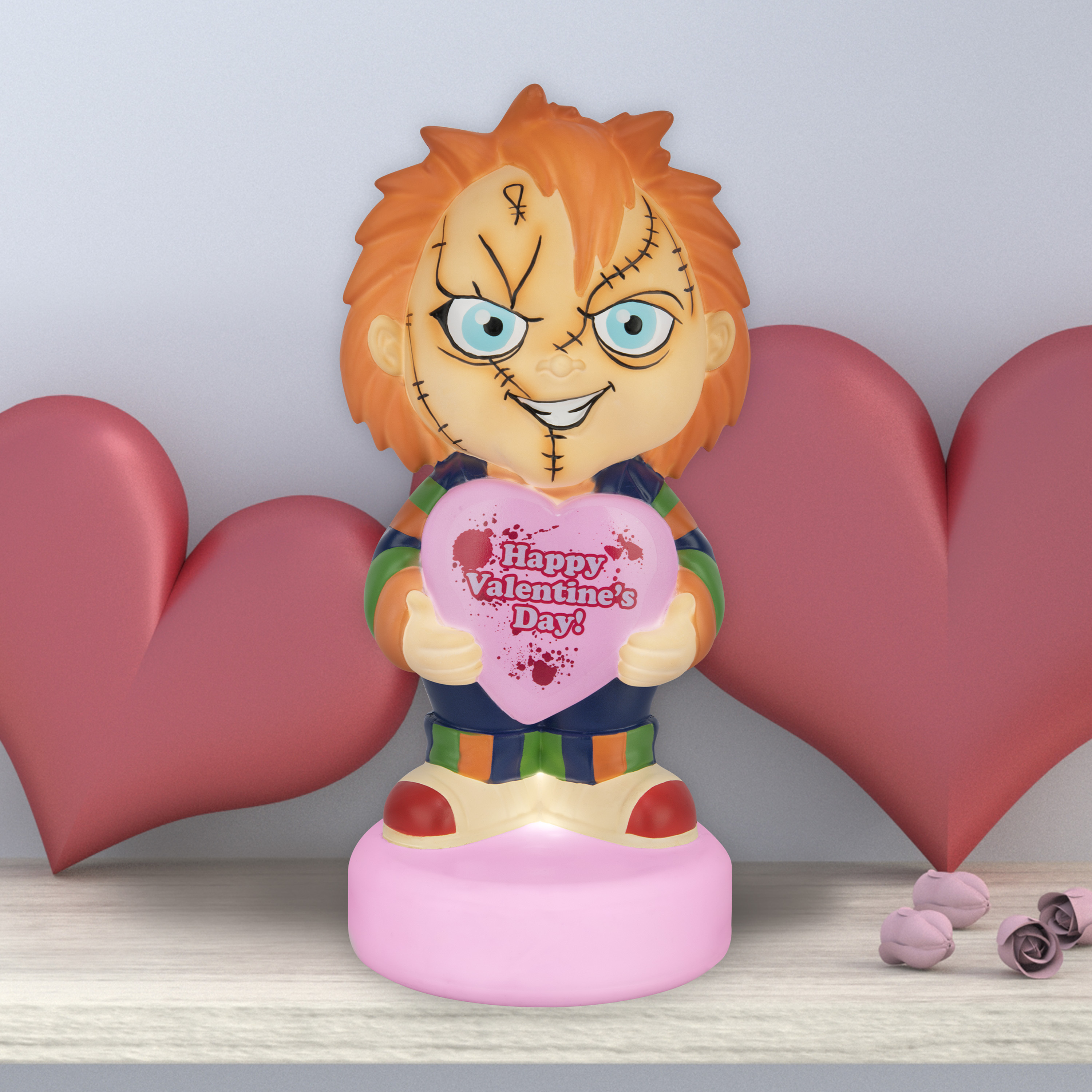 チャイルド・プレイ チャッキー バレンタインデイ ブローモールドランプ 紙タグ付き 入荷写真