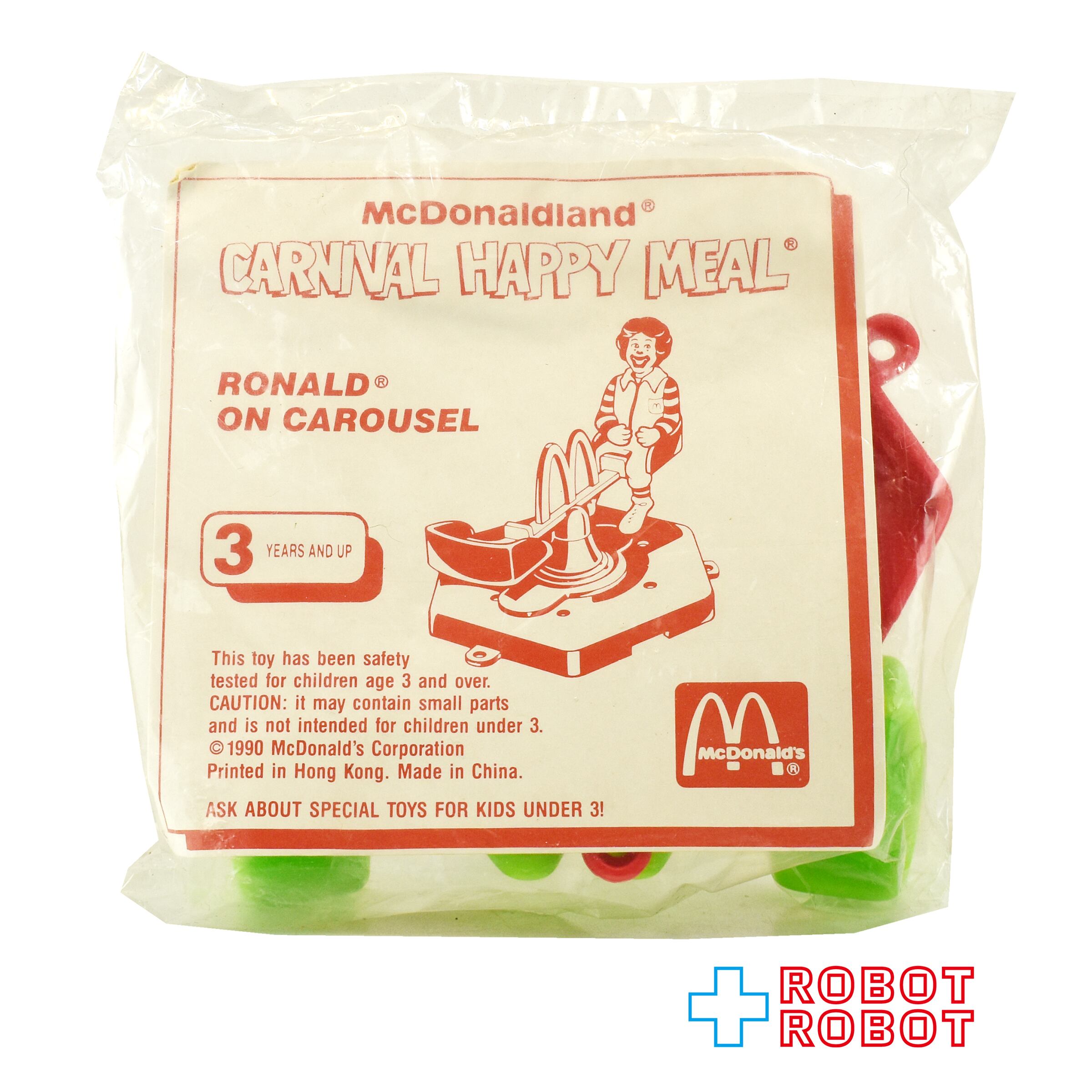 マクドナルド カーニバル ロナルド カルーセル マクドナルドランド 1990 ハッピーミールトイ 未開封 入荷写真