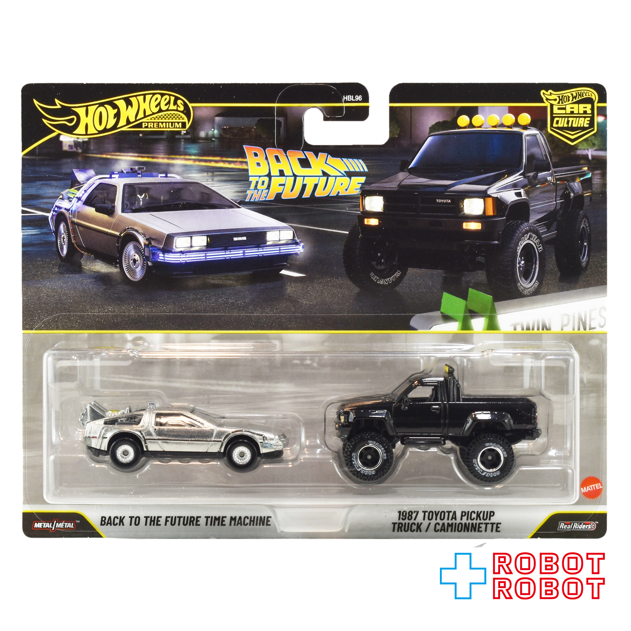 ホットウィール プレミアム2パック バック・トゥ・ザ・フューチャー タイムマシン / 1987 トヨタ ピックアップ トラック ダイキャスト ミニカー 未開封 入荷写真