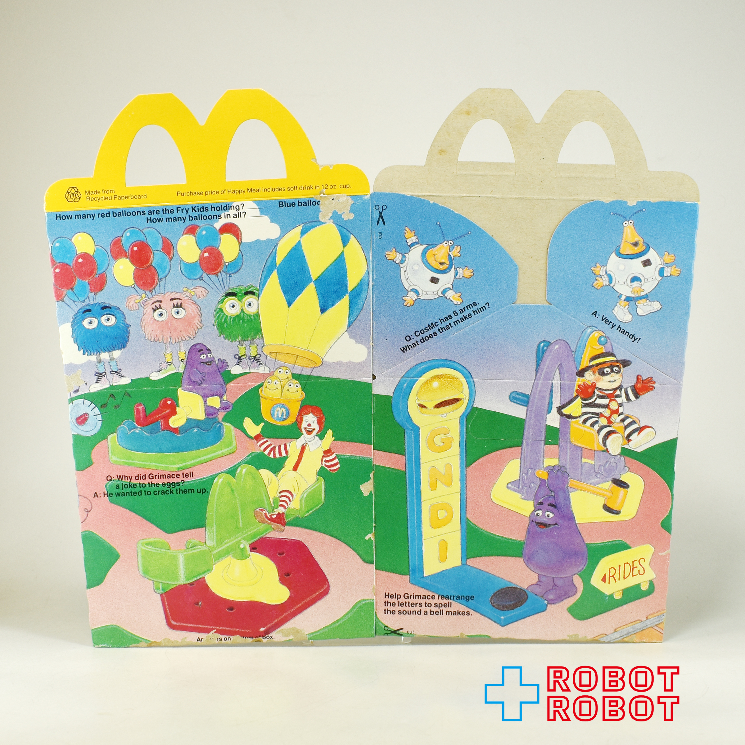マクドナルド ハッピーセット空箱 カーニバル 1990 入荷写真