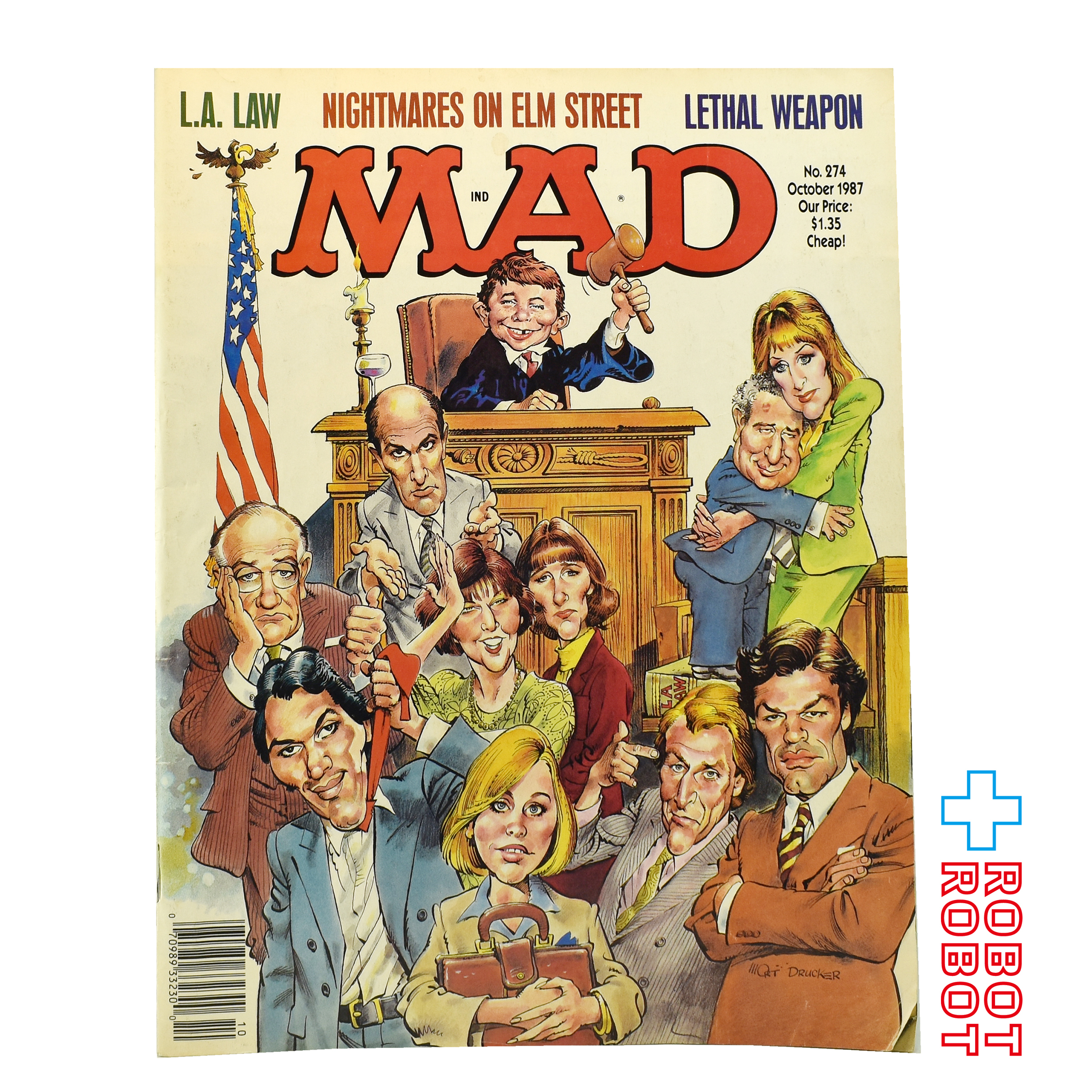 MAD MAGAZINE マッドマガジン no.274 L.A.ロー 七人の弁護士 October 1987 入荷写真