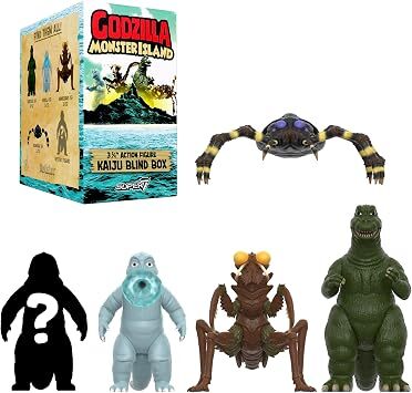 スーパー7 リ・アクション 東宝ゴジラ怪獣 モンスターアイランド ブラインドボックス ウェーブ13 3.75インチ アクションフィギュア 未開封 入荷写真