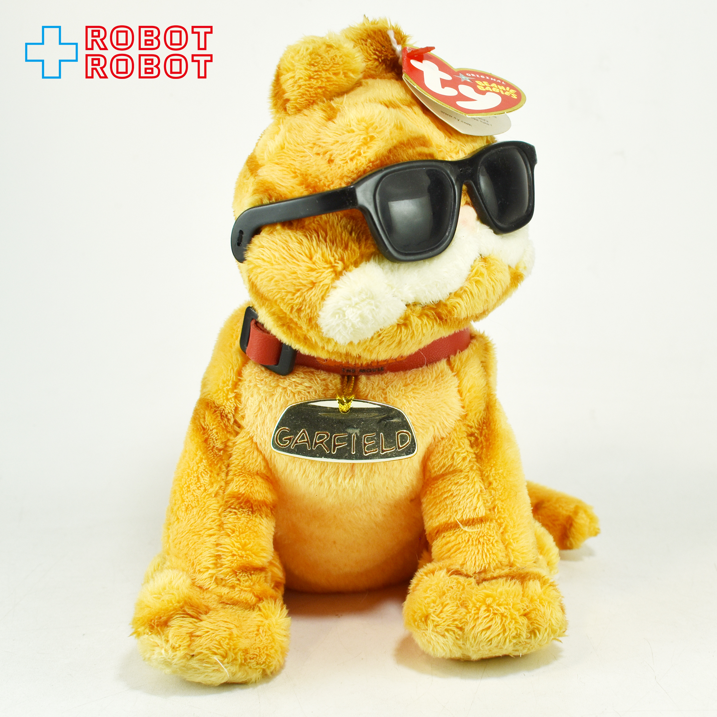 ty ビーニーベビーズ ガーフィールド ザ・ムービー クールキャット ぬいぐるみ人形 紙タグ付 2004 入荷写真