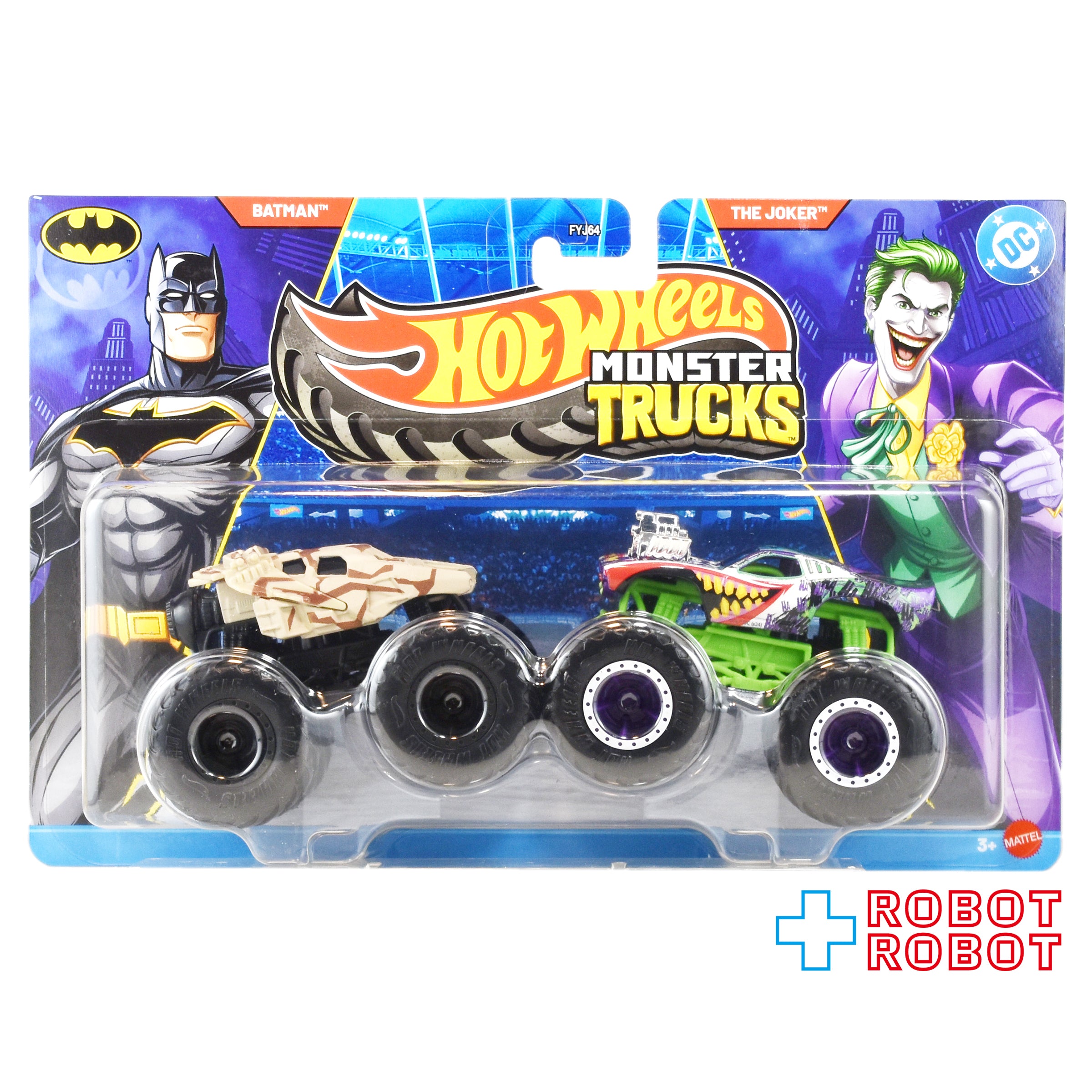 ホットウィール モンスタートラック バットマン vs. ジョーカー 2パック 1/64 ダイキャストミニカー 国内版 未開封