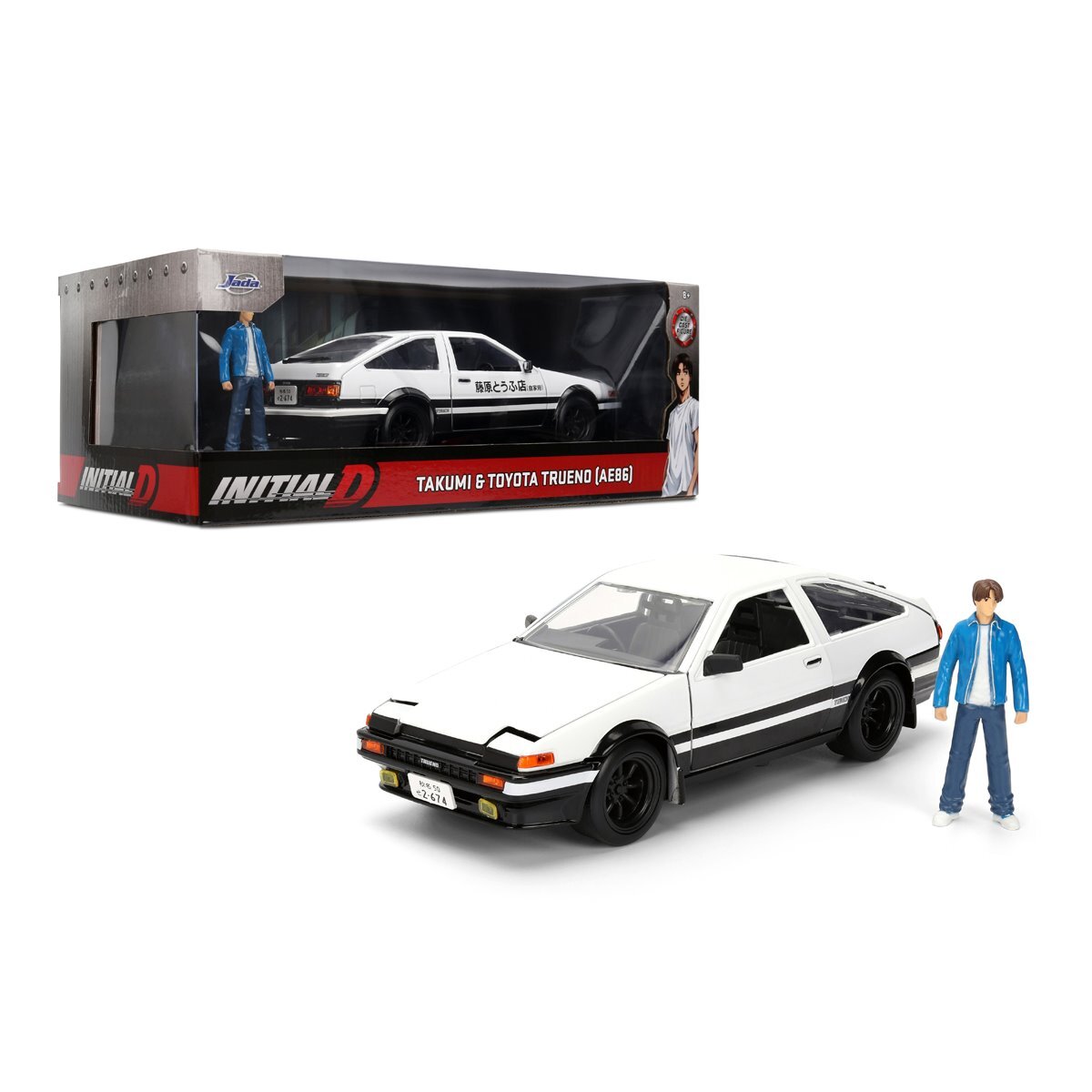 ジャダトイズ ハリウッド・ライド 1/24 頭文字D 1986 トヨタ トレノ AE86 ダイキャスト ミニカー 未開封 １号店商品 入荷写真
