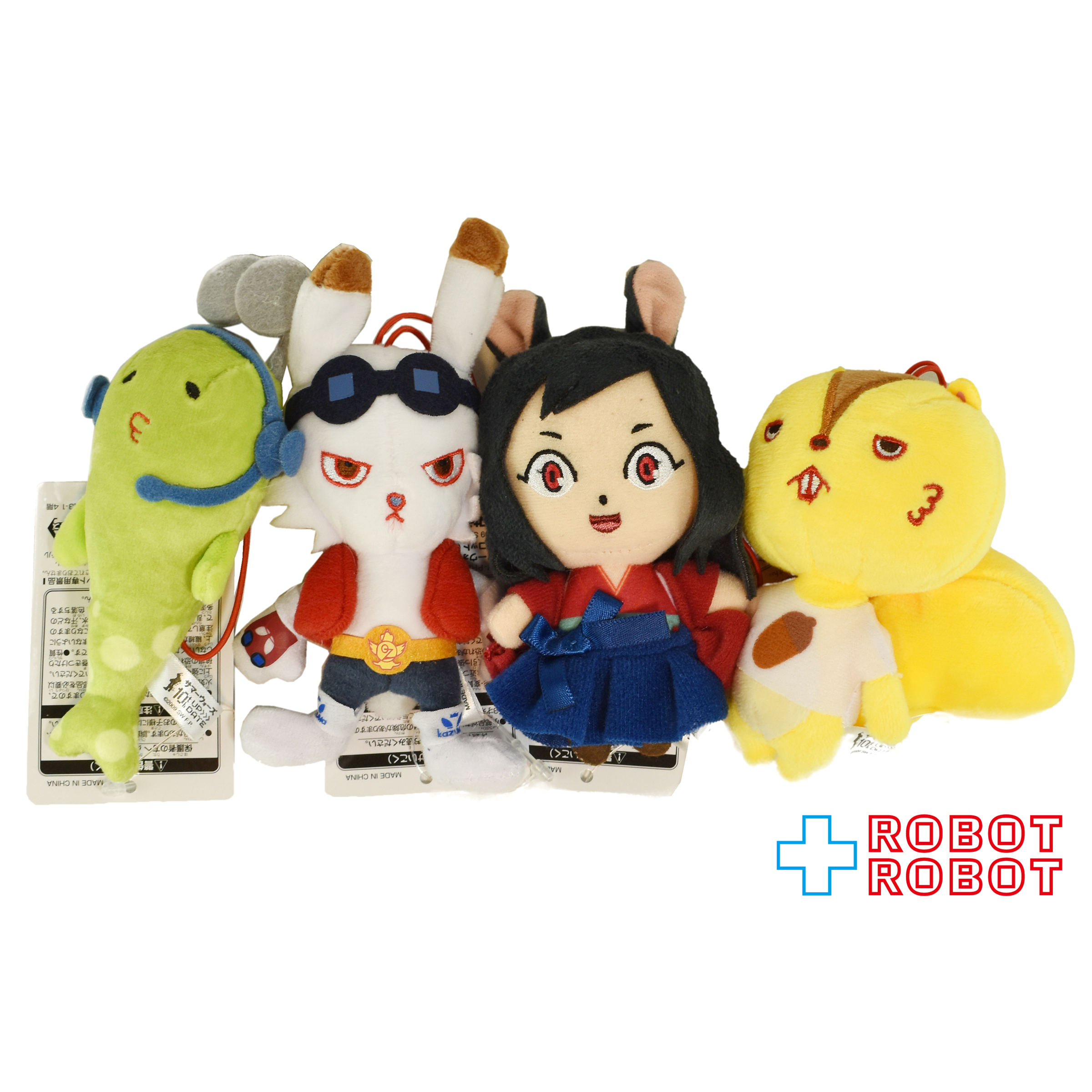 フリュー サマーウォーズ ぬいぐるみマスコット 全4種セット 紙タグ付き 入荷写真
