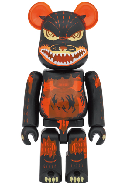 メディコム BE@RBRICK ベアブリック 100% & 400% ゴジラ vs デストロイア 版 ゴジラ クリアオレンジ Ver 未開封 ４号店商品 入荷写真
