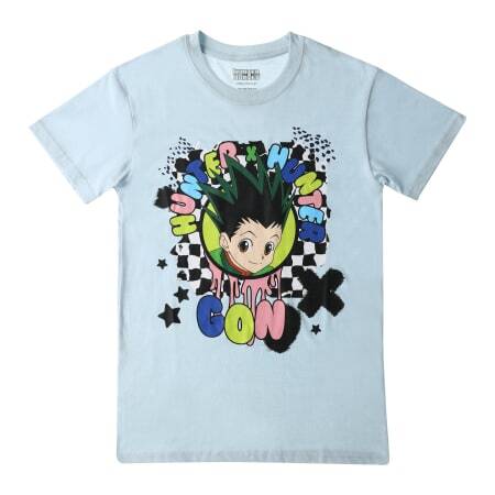ハンター×ハンター ゴン チェッカー・ドリップ グラフィック Tシャツ 入荷写真