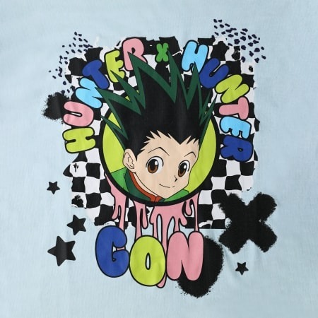 ハンター×ハンター ゴン チェッカー・ドリップ グラフィック Tシャツ 入荷写真