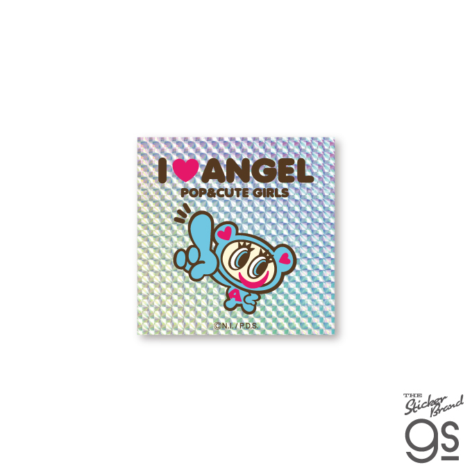 エンジェルブルー ステッカー キラキラシール I LOVE ANGEL 未開封 入荷写真