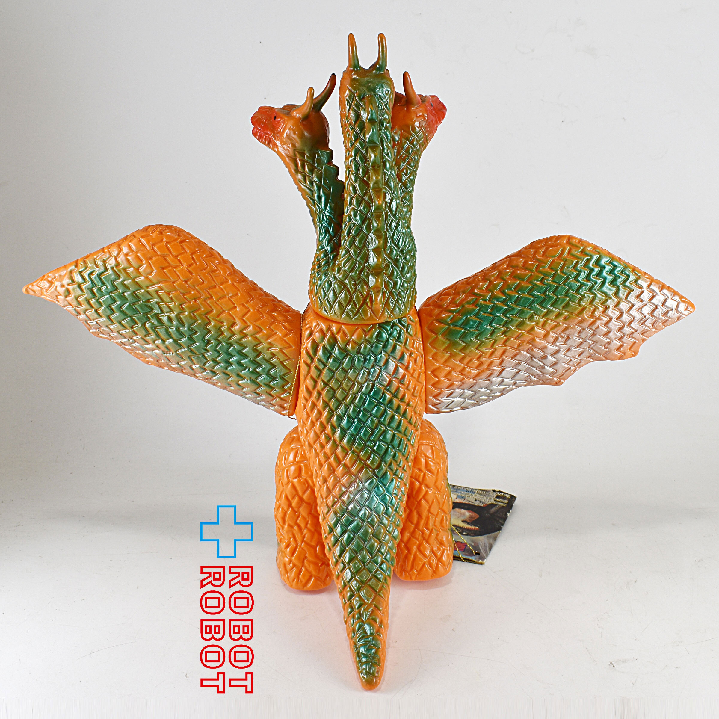 バンダイ 東宝怪獣シリーズ キングギドラ ブルマァク復刻 ソフビ 1992 紙タグ付 入荷写真