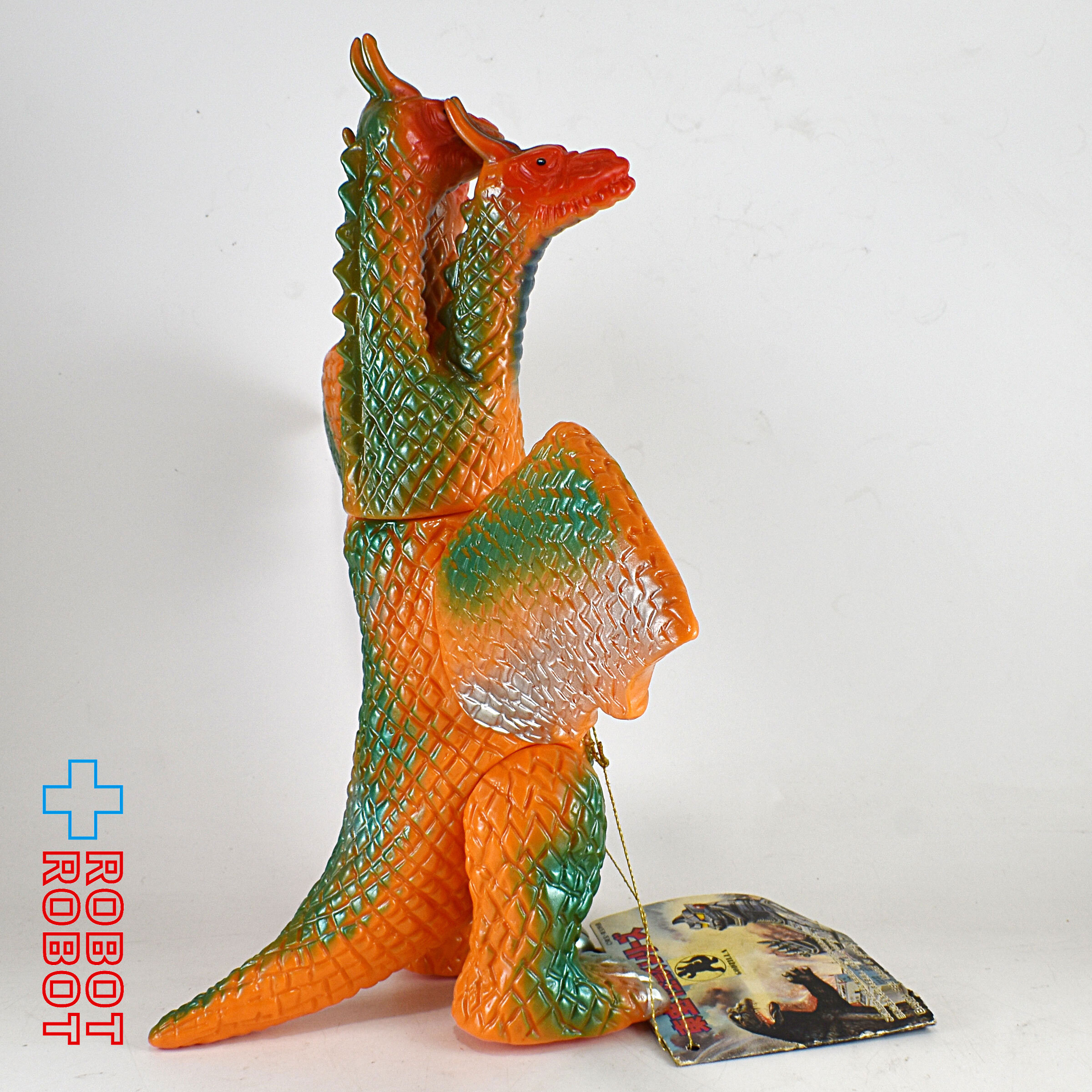 バンダイ 東宝怪獣シリーズ キングギドラ ブルマァク復刻 ソフビ 1992 紙タグ付 入荷写真