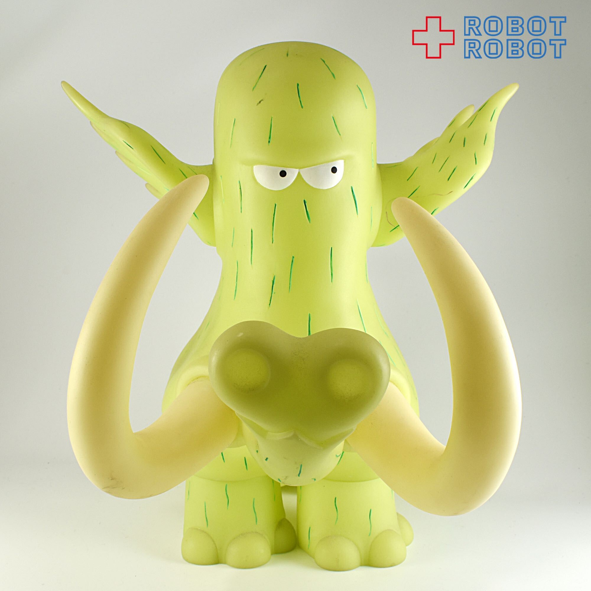 フューチャートーイ ギャートルズ マンモス マンモ ソフビ 緑蓄光 紙タグ付 入荷写真