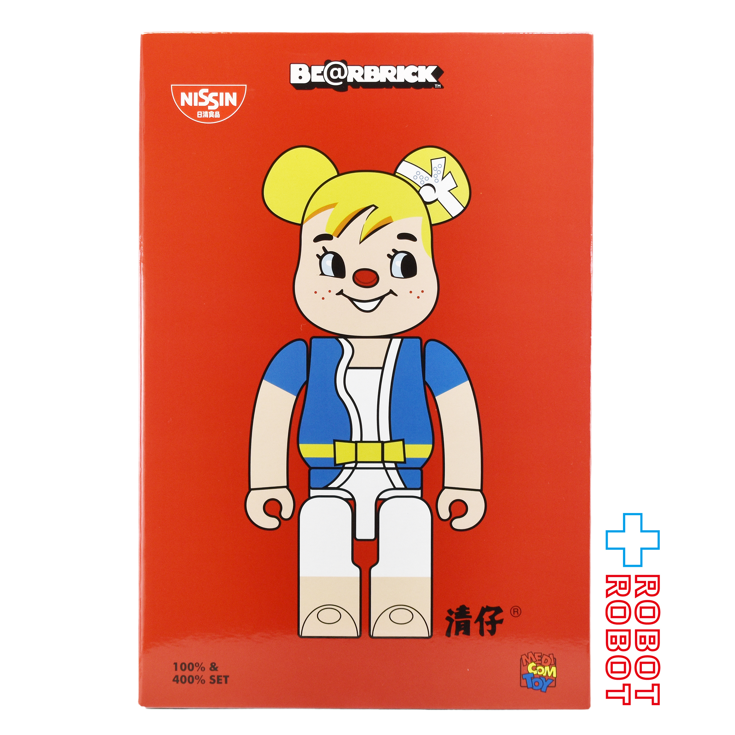 メディコム BE@RBRICK ベアブリック 100% & 400% 出前一丁 出前坊や 未開封 ４号店商品 企業物 入荷写真