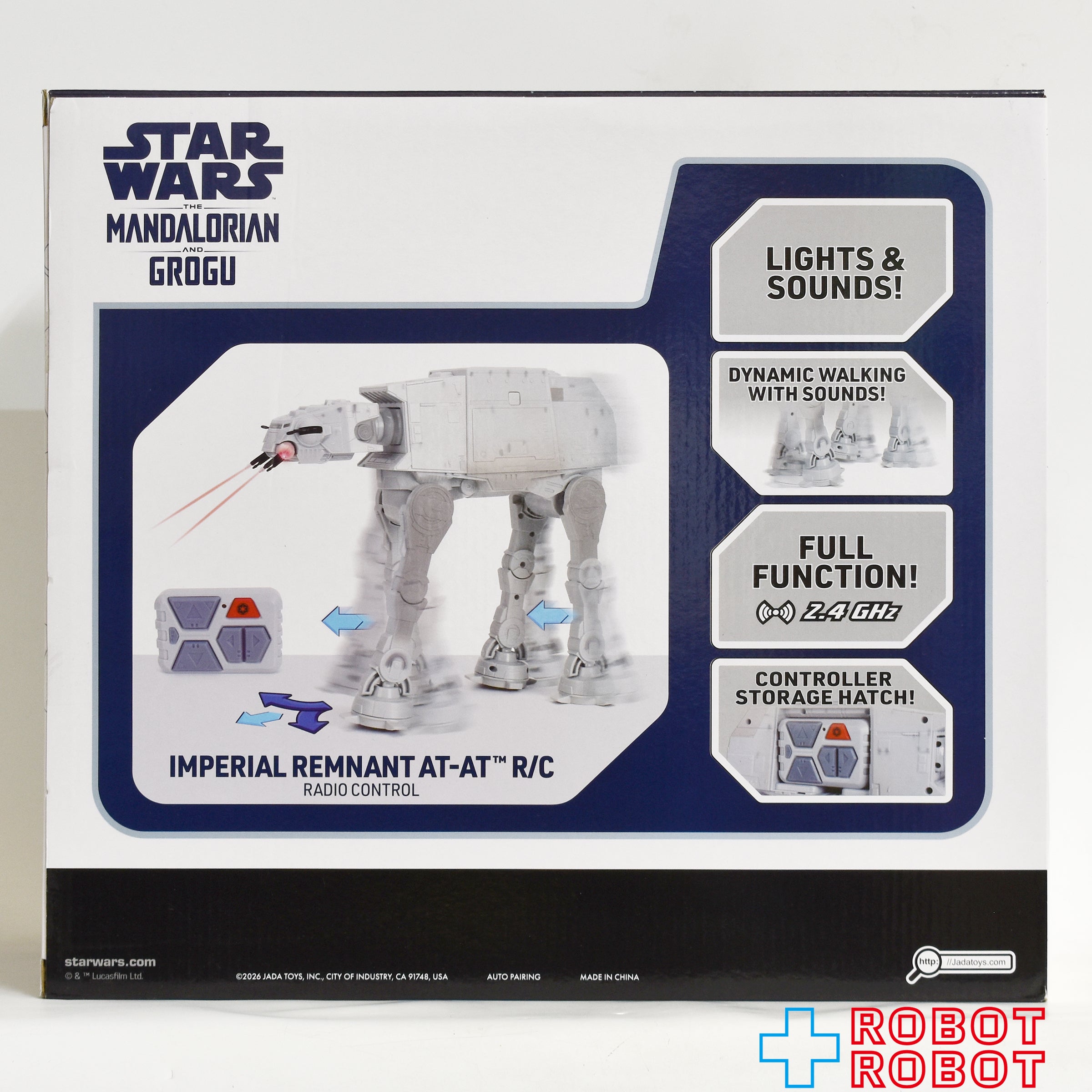 ジャダトイズ スター・ウォーズ マンダロリアン・アンド・グローグー インペリアル レムナント AT-AT ウォーカー RC ラジコン w/ ライト & サウンド ビークル  箱入未開封