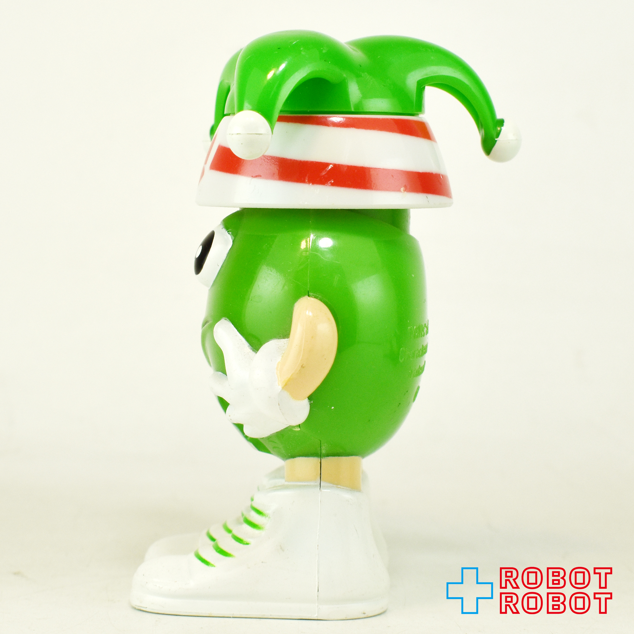 M&M's ミニディスペンサー フィギュア グリーン ホリデー・クリスマス 緑ジェスターハット 企業物 入荷写真