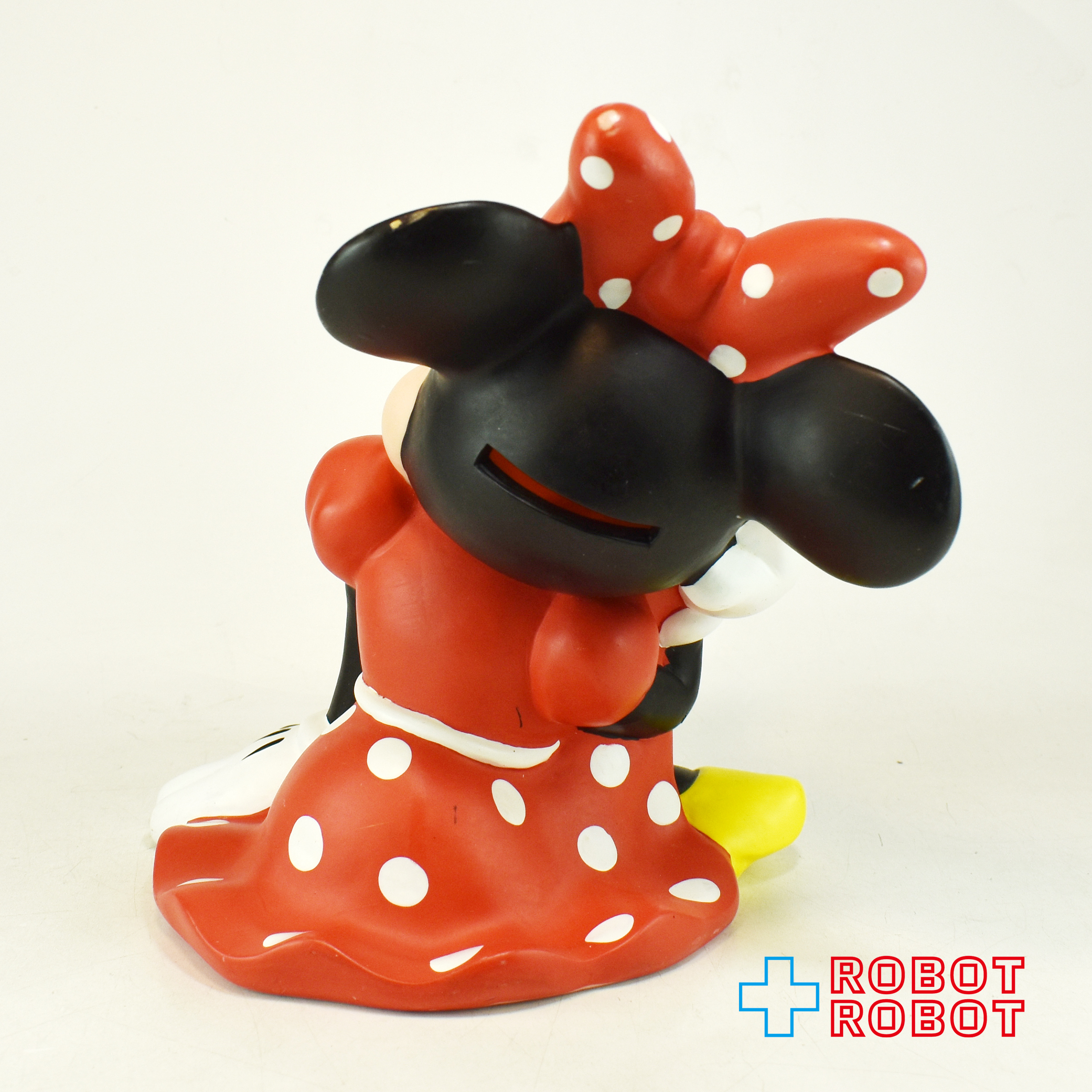 ディズニー ミニーマウス 頬杖 ソフビ 貯金箱 入荷写真