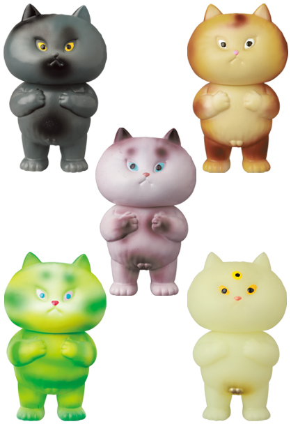 メディコム VAG Vintl Artist Gacha [シリーズ32.5] フテコネコ 全5種セット ４号店商品 入荷写真