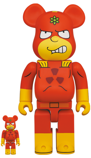 メディコム BE@RBRICK ベアブリック 100％ & 400% シンプソンズ Radioactive Man 未開封 ４号店商品