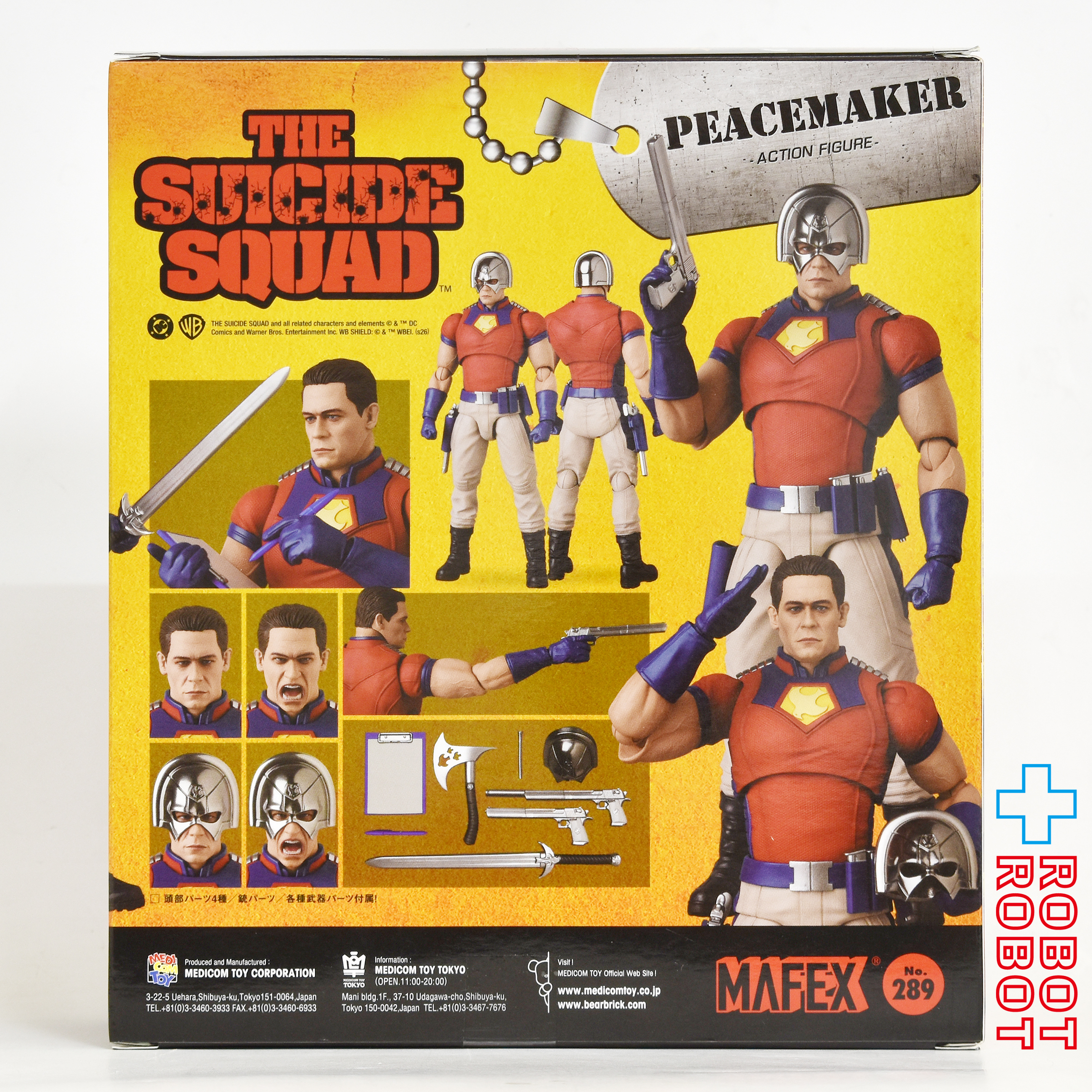 メディコム・トイ MAFEX マフェックス No.289 ザ・スーサイド・スクワッド “極”悪党、集結 ピースメイカー アクションフィギュア 未開封 入荷写真
