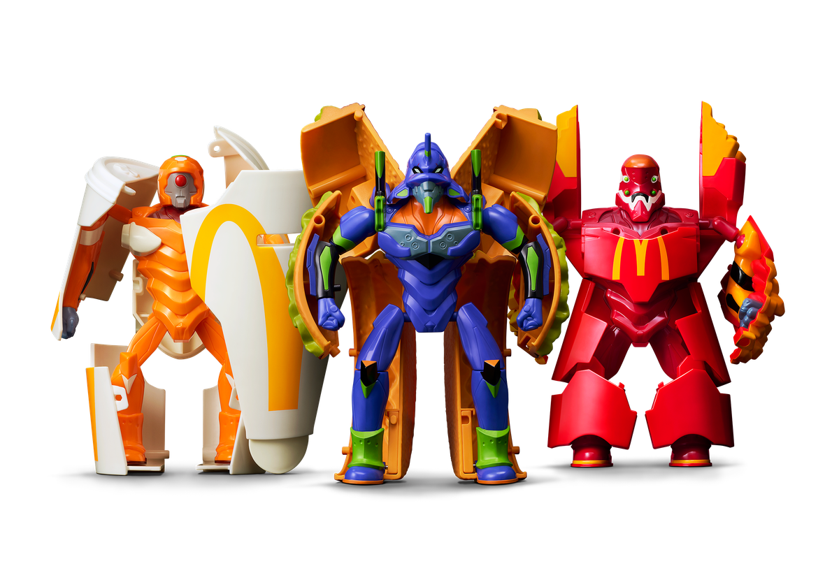 マクドナルド × エヴァンゲリオン バリューセットフィギュア ビニール袋有り 入荷写真