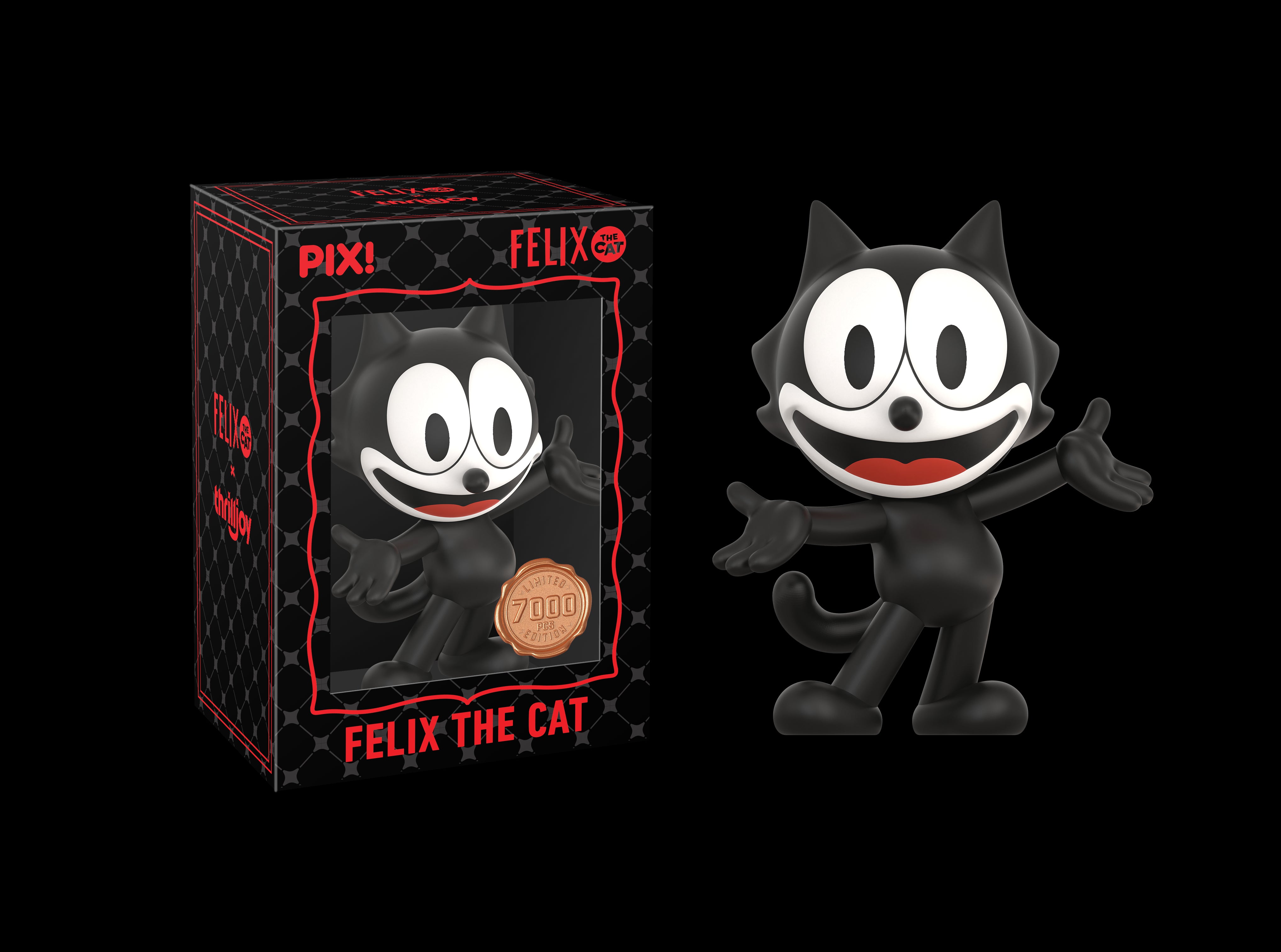 スリルジョイ PIX ピックス フィリックス・ザ・キャット ビニールフィギュア 箱付 入荷写真