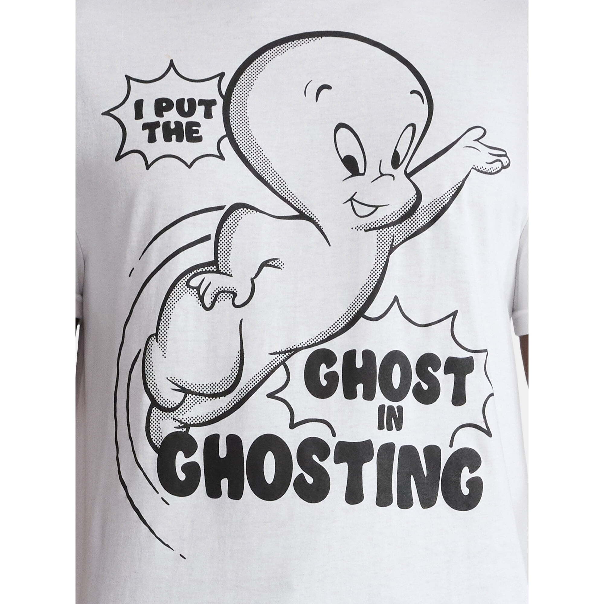 キャスパー I PUT IN GHOST IN GHOSTING グラフィック Tシャツ ホワイト XL 入荷写真