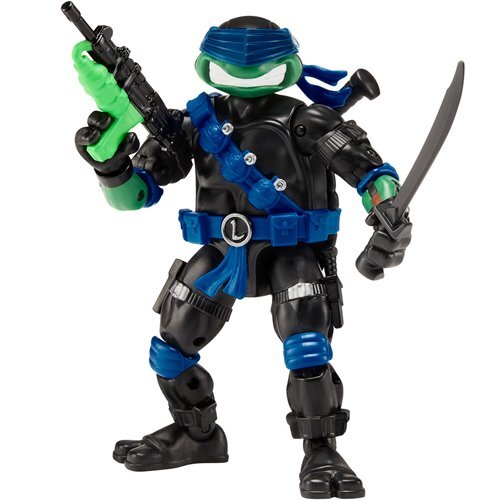 プレイメイツ ティーンエイジ・ミュータント・ニンジャ・タートルズ TMNT x G.I.ジョー レオナルド as スネーク・アイズ アクションフィギュア 未開封 入荷写真