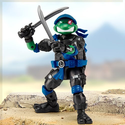 プレイメイツ ティーンエイジ・ミュータント・ニンジャ・タートルズ TMNT x G.I.ジョー レオナルド as スネーク・アイズ アクションフィギュア 未開封 入荷写真