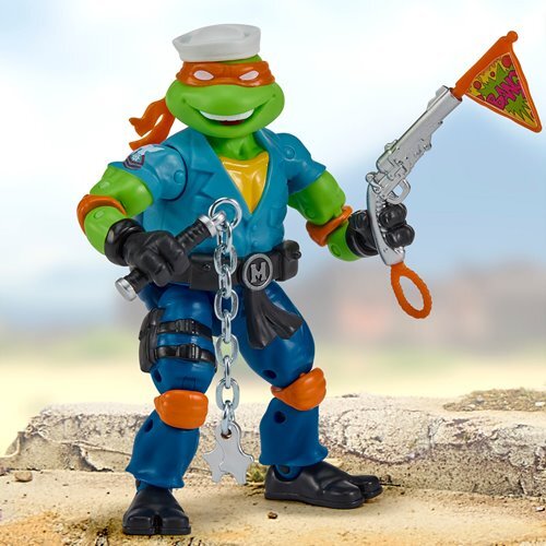 プレイメイツ ティーンエイジ・ミュータント・ニンジャ・タートルズ TMNT x G.I.ジョー ミケランジェロ as シップレック アクションフィギュア 未開封 入荷写真