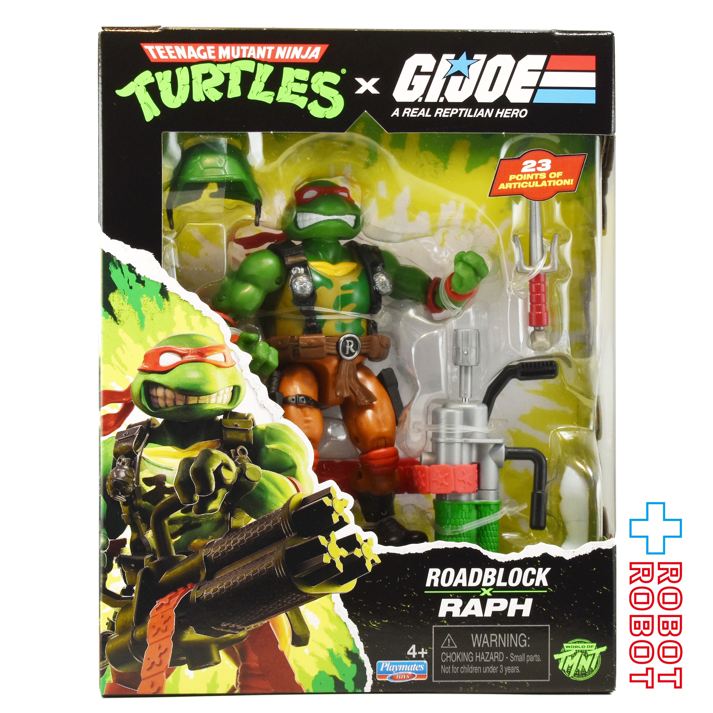 プレイメイツ ティーンエイジ・ミュータント・ニンジャ・タートルズ TMNT x G.I.ジョー ラファエロ as ロードブロック アクションフィギュア 未開封 入荷写真