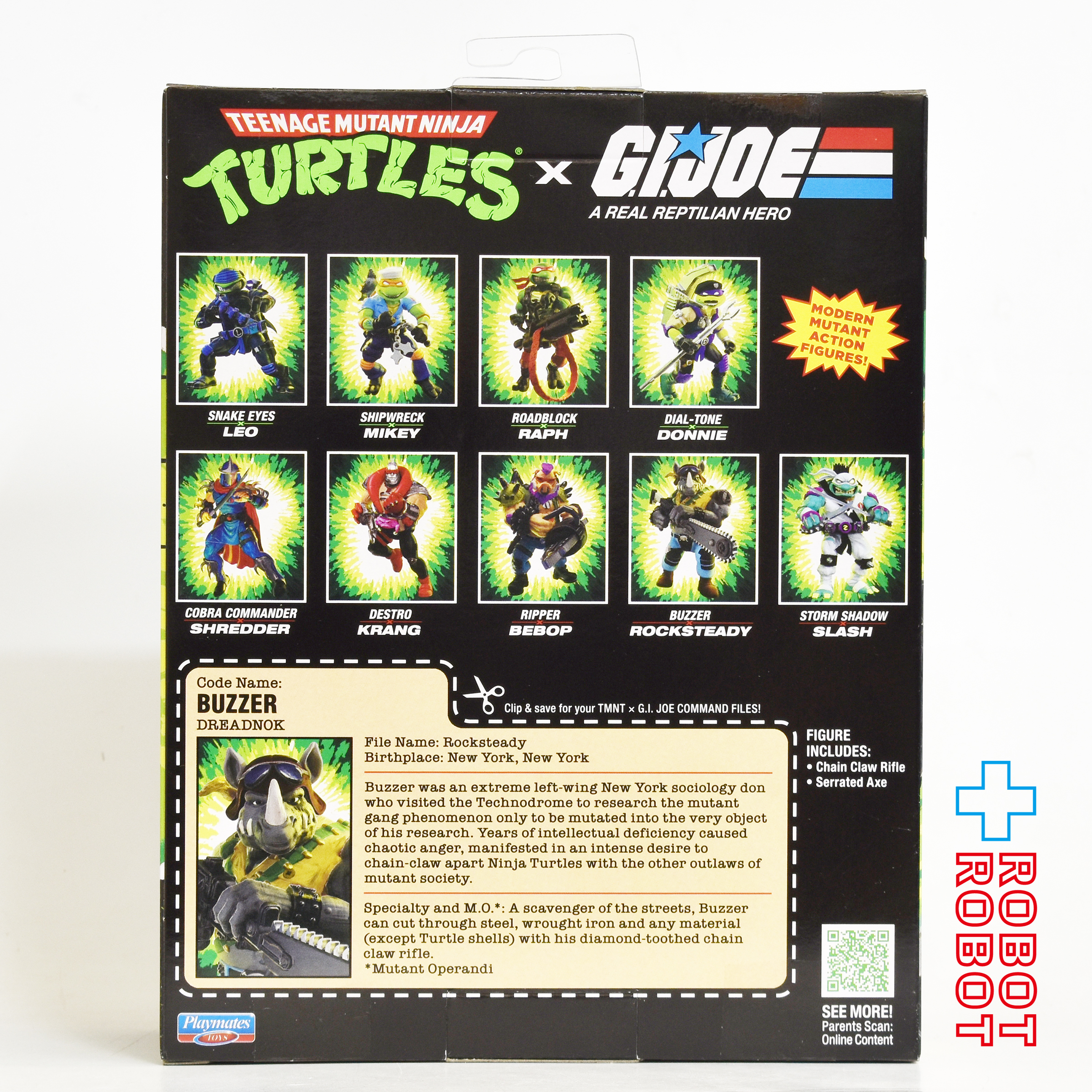 プレイメイツ ティーンエイジ・ミュータント・ニンジャ・タートルズ TMNT x G.I.ジョー ビーバップ as リッパー アクションフィギュア 未開封 入荷写真